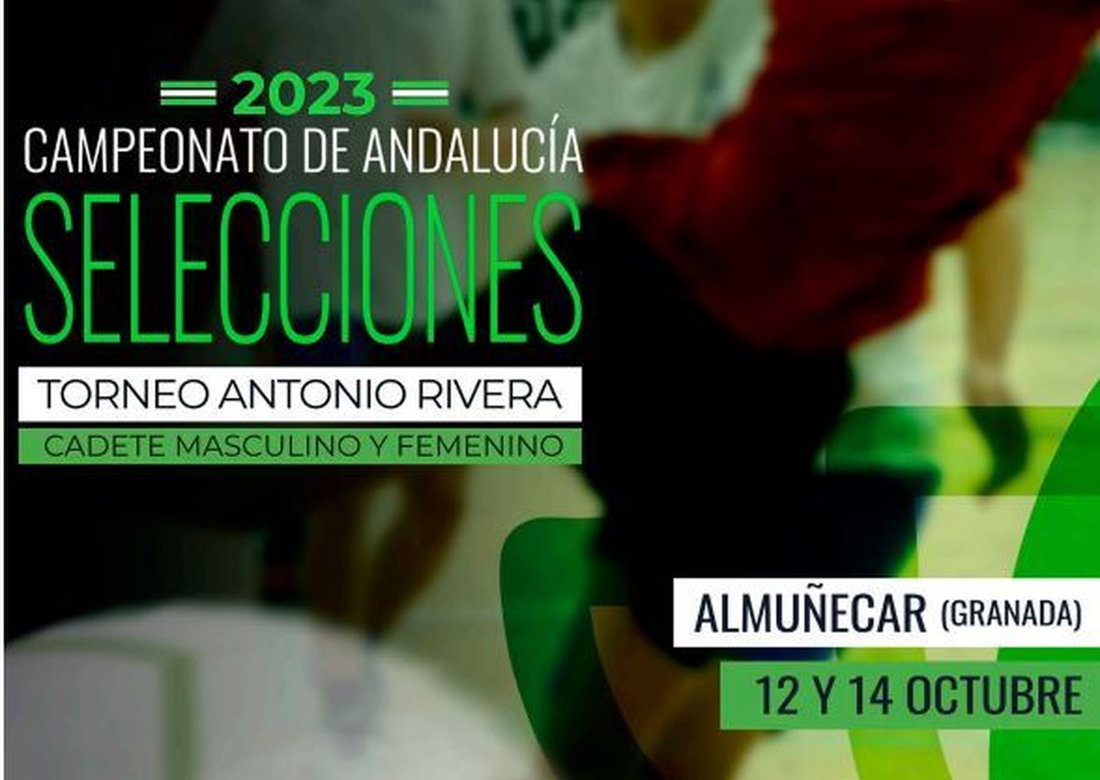 El anuncio del Campeonato de Andalucía cadete