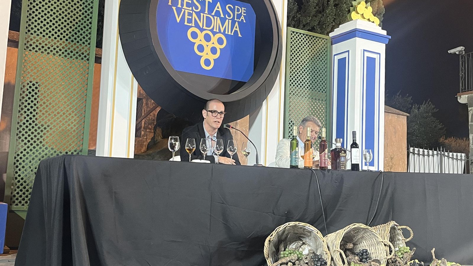 Alberto Pizarro, durante un momento de la cata magistral de Fundador.