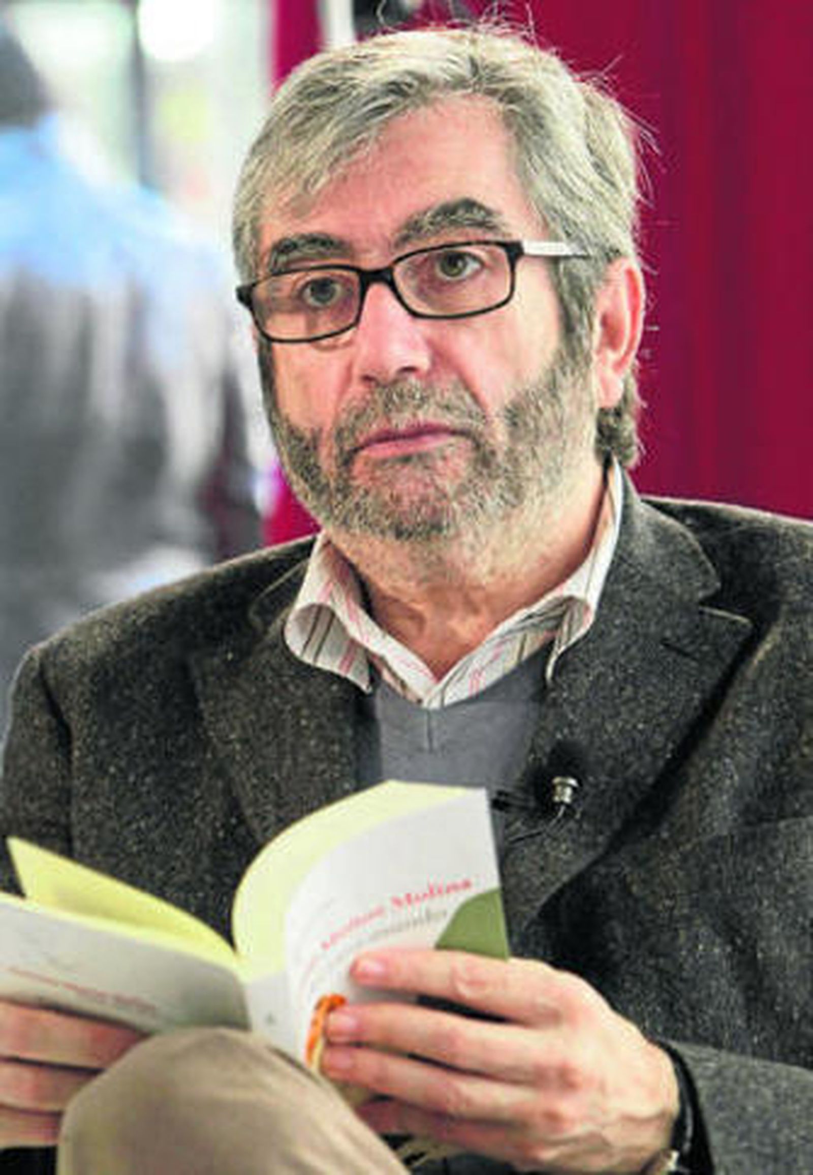 Antonio Muñoz Molina, ayer, en la presentación de su libro.