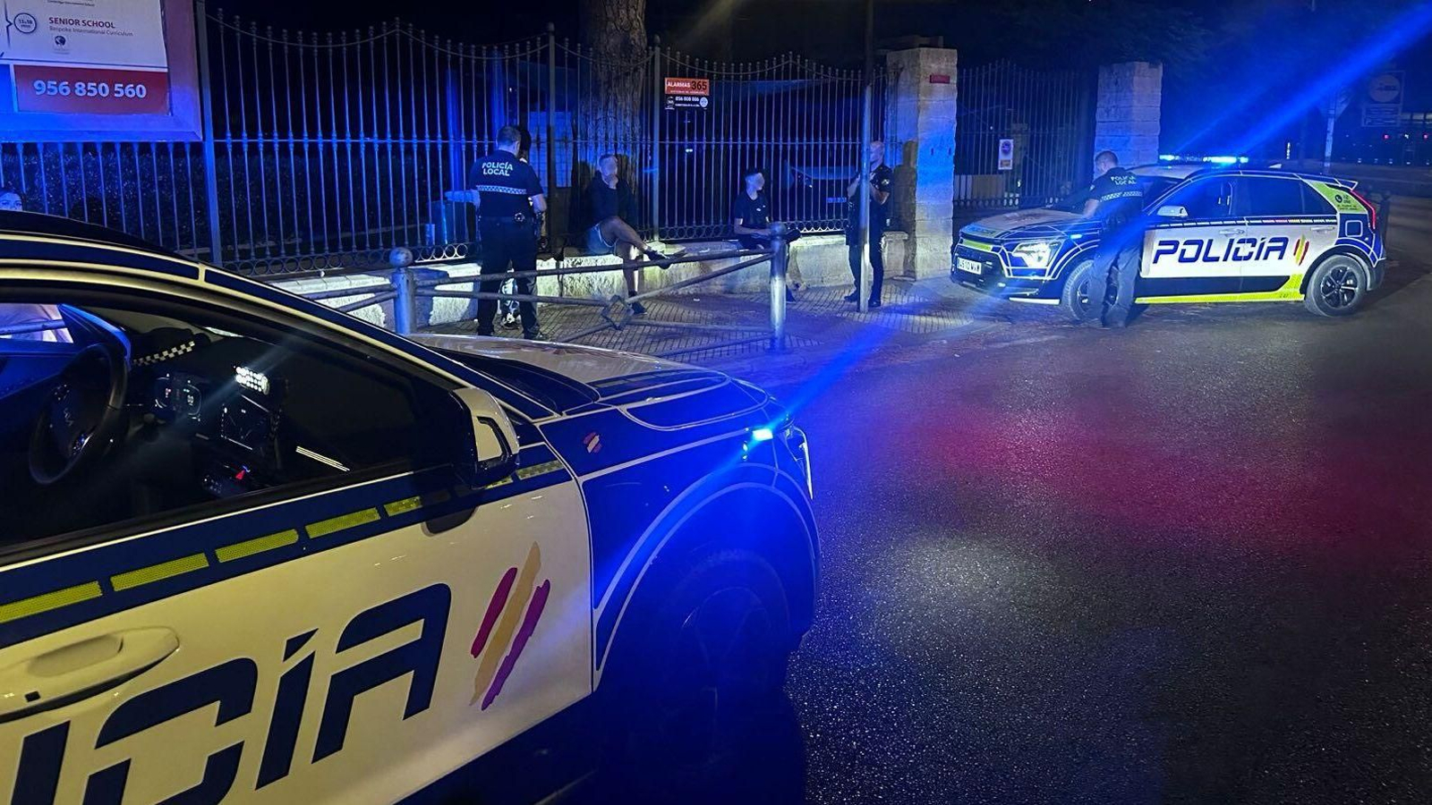 Agentes de la Policía Local, de servicio este pasado fin de semana.