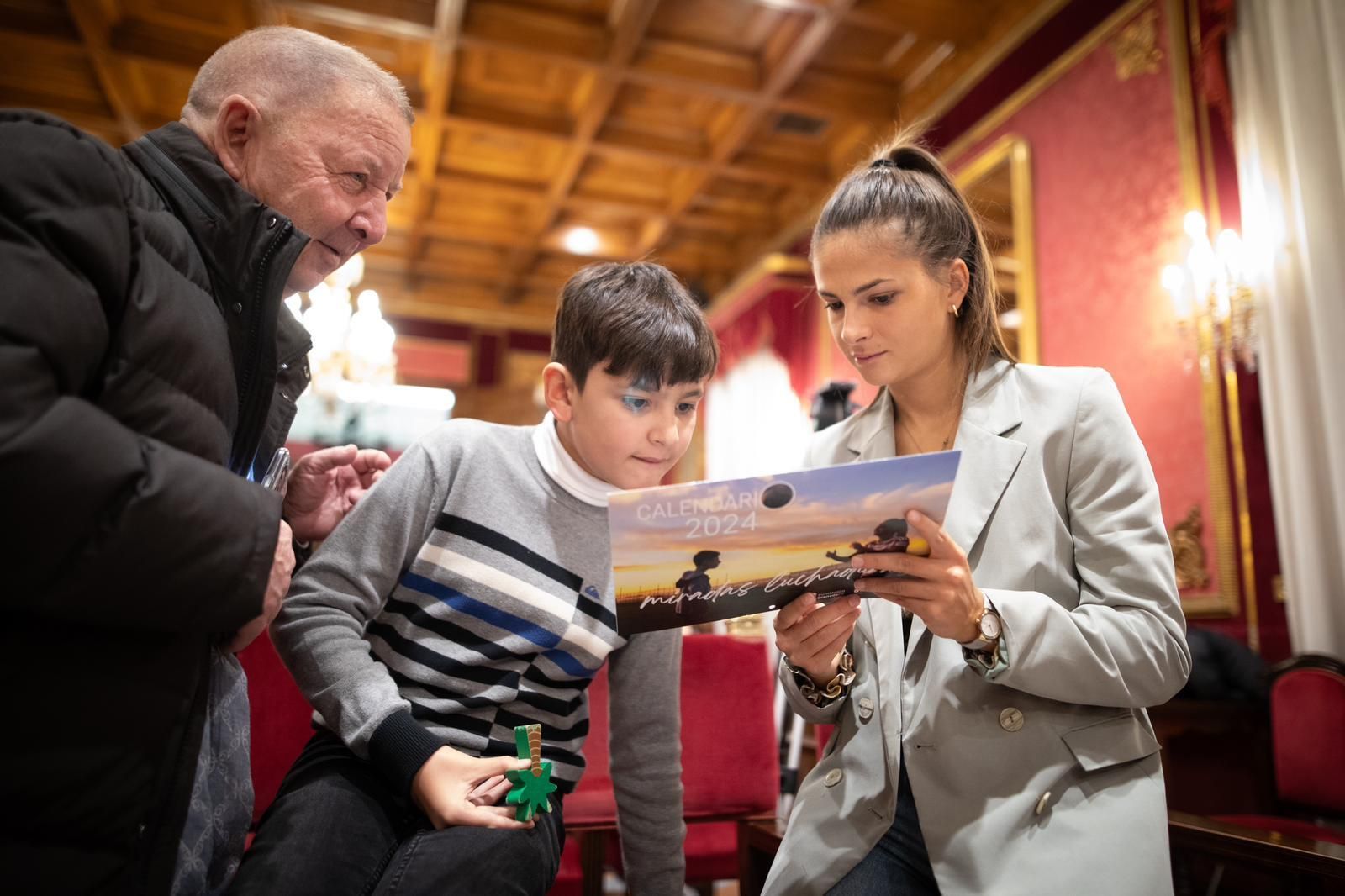 Presentación del calendario este lunes en el Ayuntamiento de Granada.