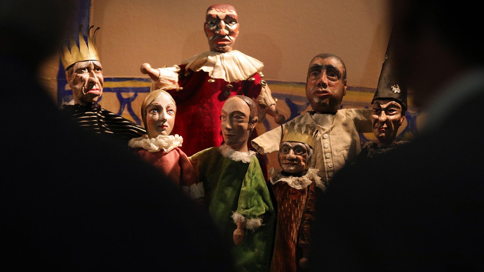 Algunos de los títeres que componen la muestra del Centro Lorca.