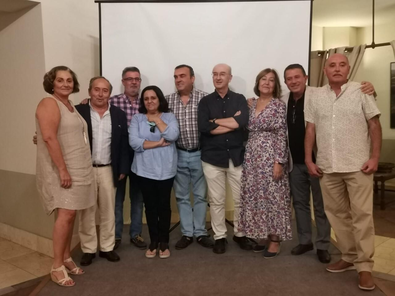 Los profesores jubilados del IES Seritium.