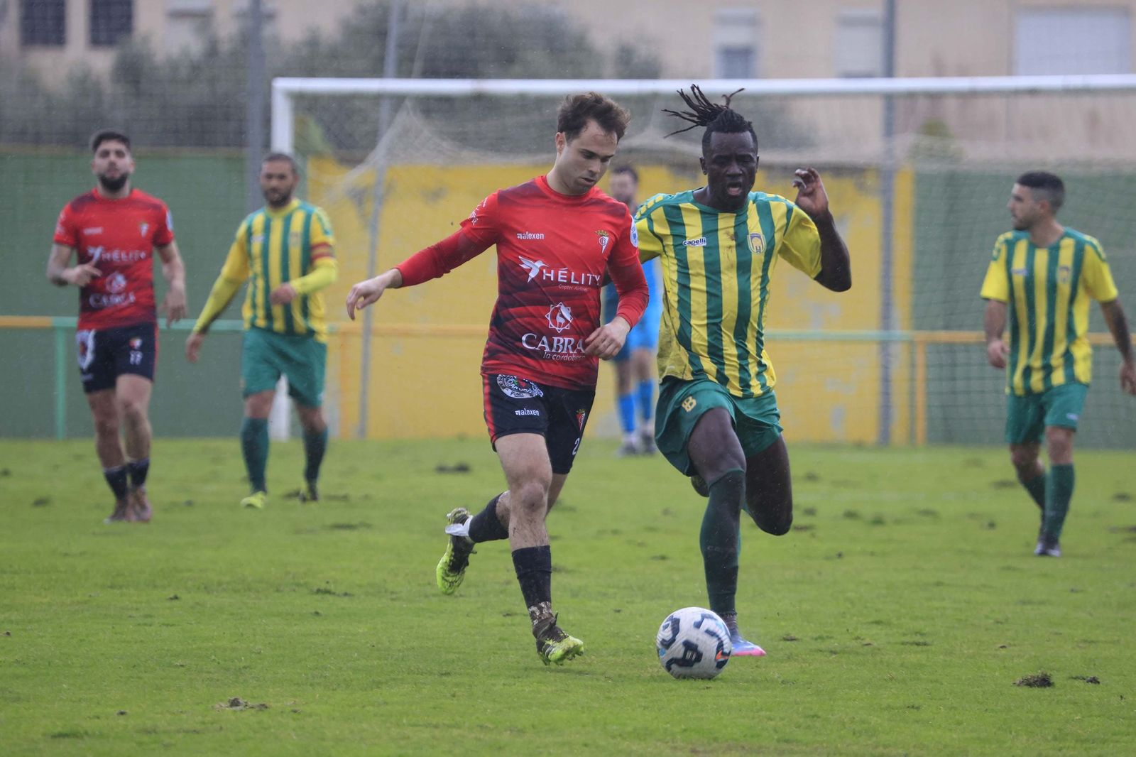 Las fotos de la visita del Egabrense de Rafa Escobar a la Unión Deportiva Los Barrios