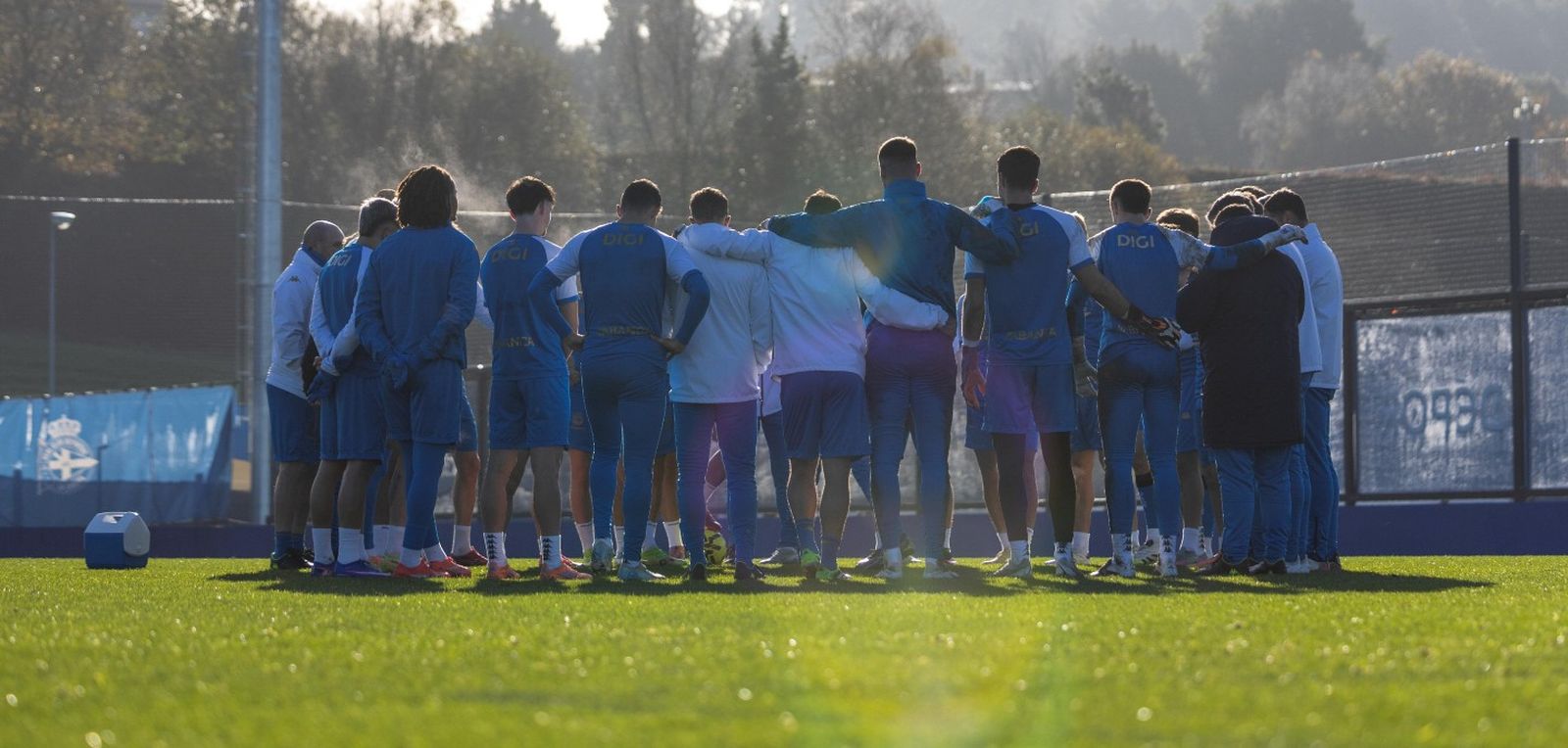 Un entrenamiento del Deportivo.
