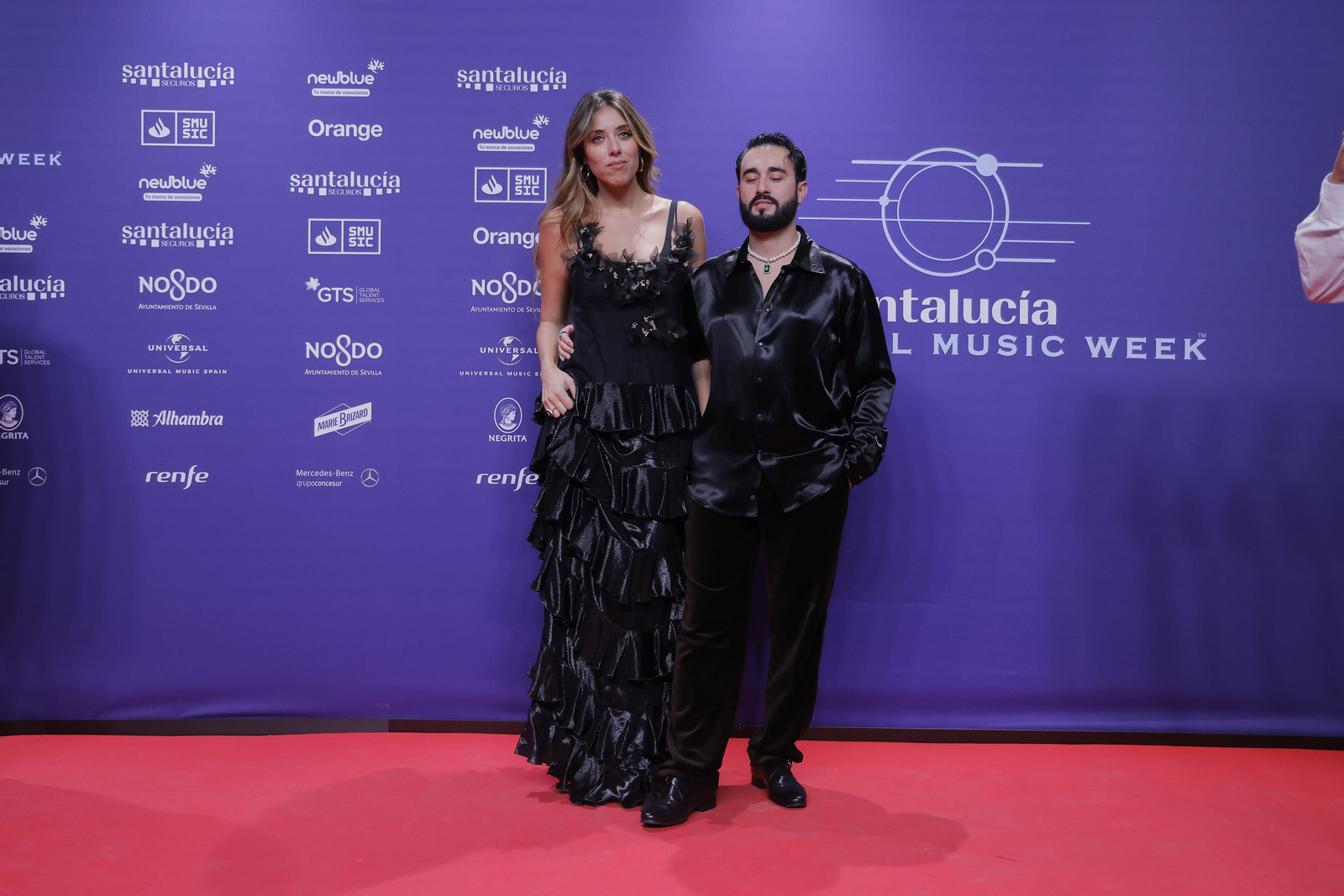 Famosos y artistas en la alfombra roja de la gala del flamenco en los 'Santalucía Universal Music Week'