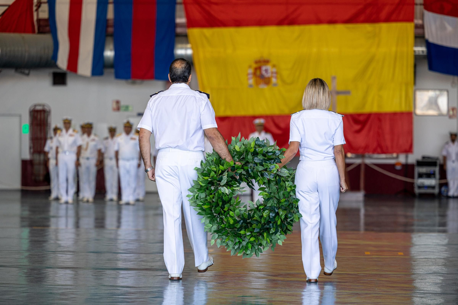 Imágenes de la Despedida del Sea King de la quinta escuadrilla