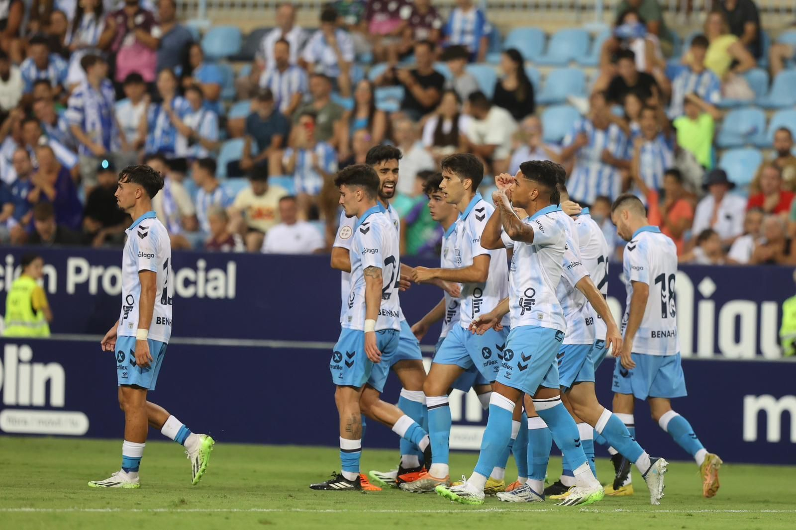 Celebración del tanto de Loren