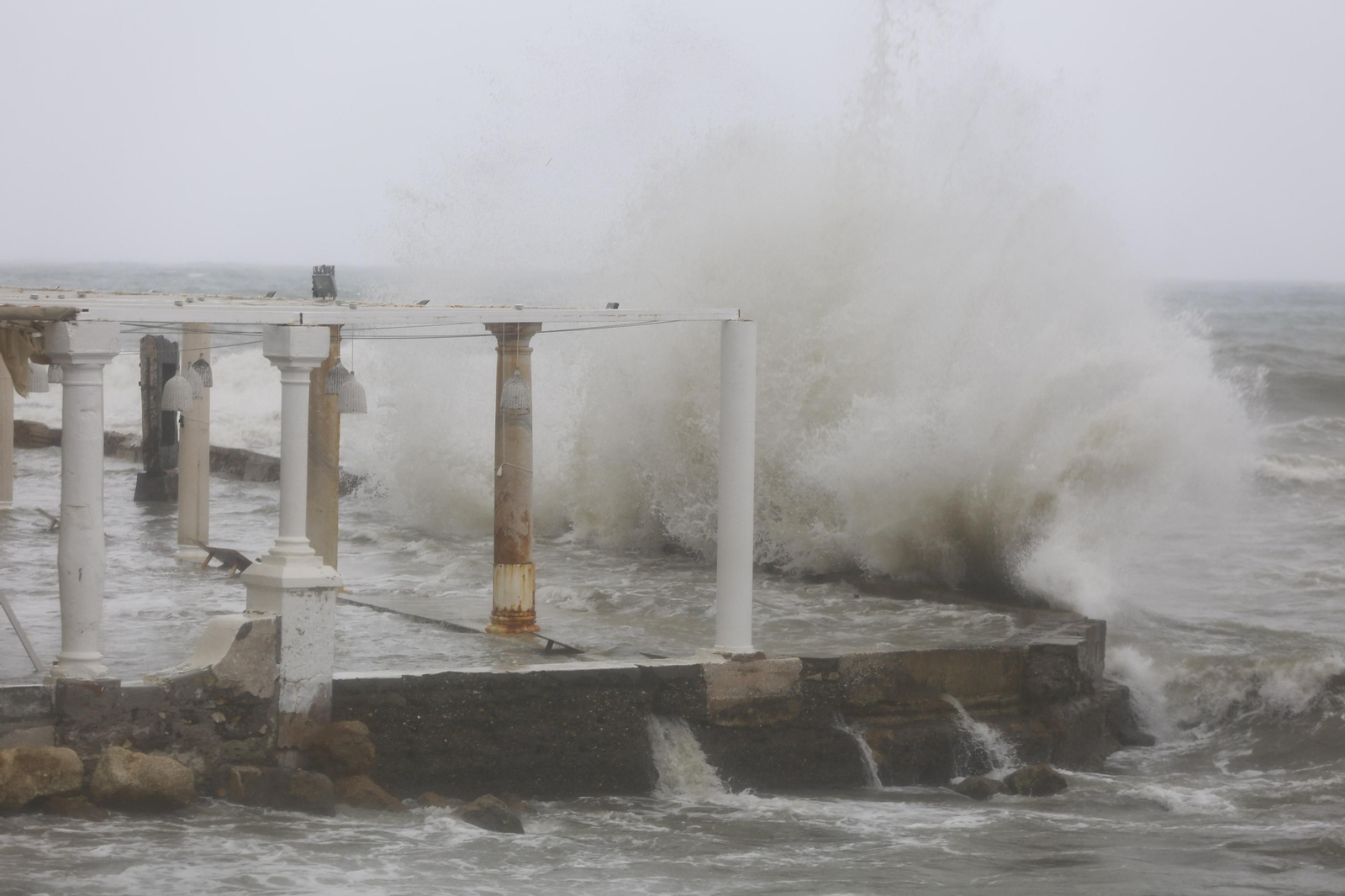 Fotos de las incidencias de la lluvia en Málaga