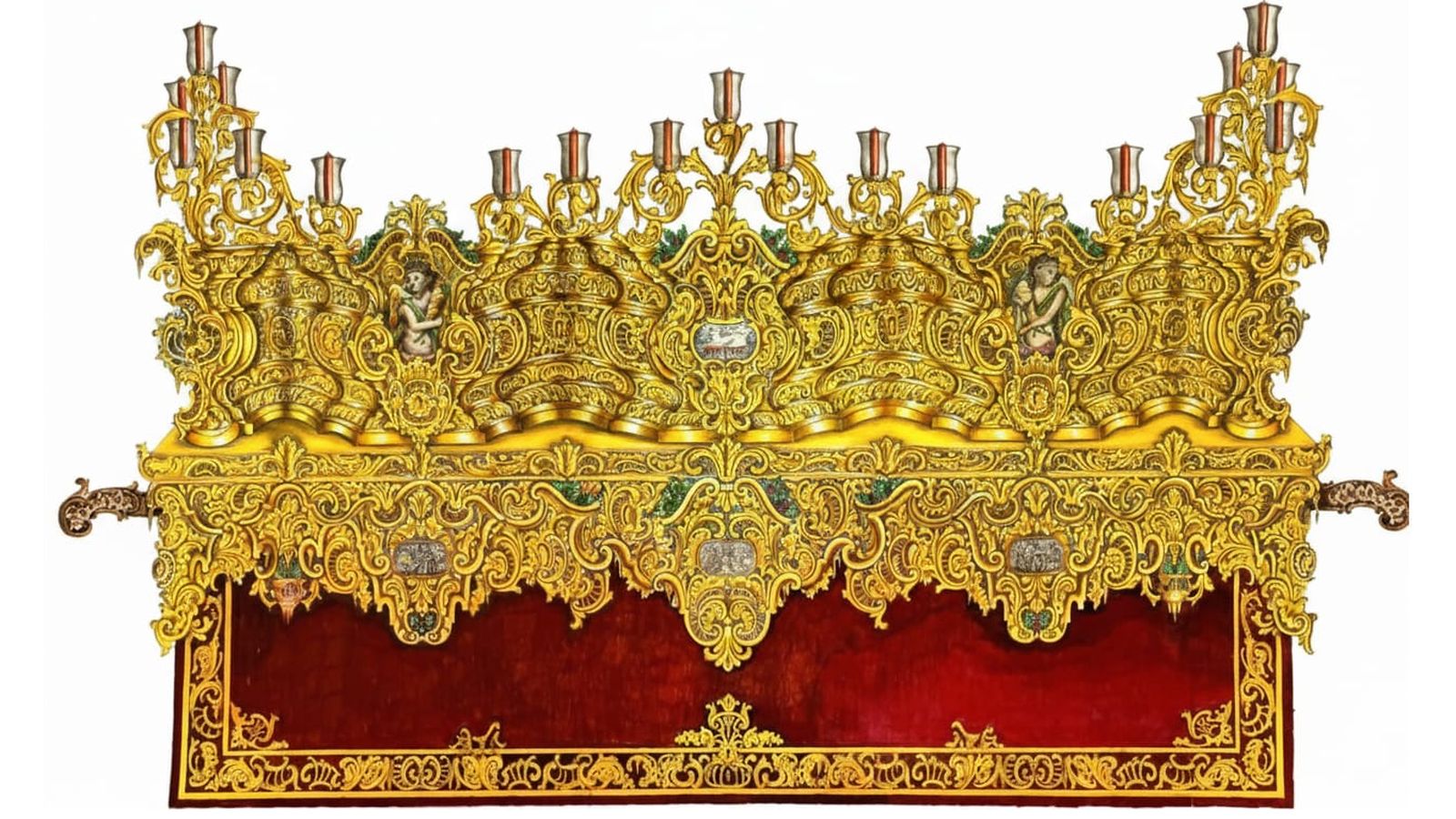 Boceto del nuevo paso de misterio de la cofradía del Huerto.