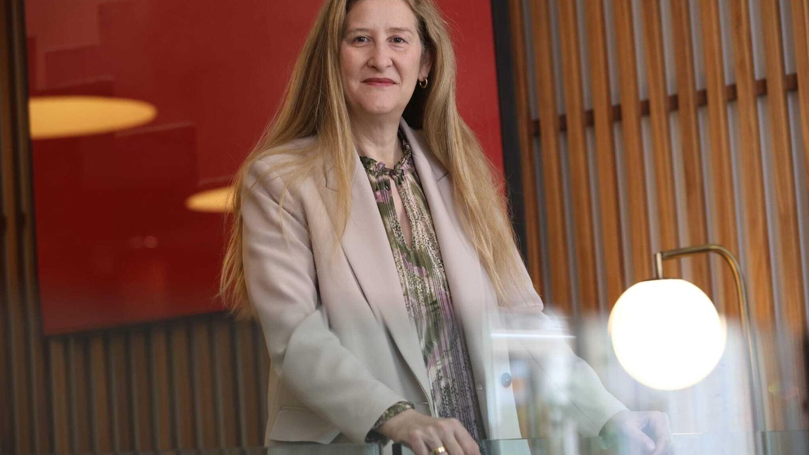Luz Gabás en el hotel Molina Lario de Málaga. Luz Gabás en el hotel Molina Lario de Málaga.