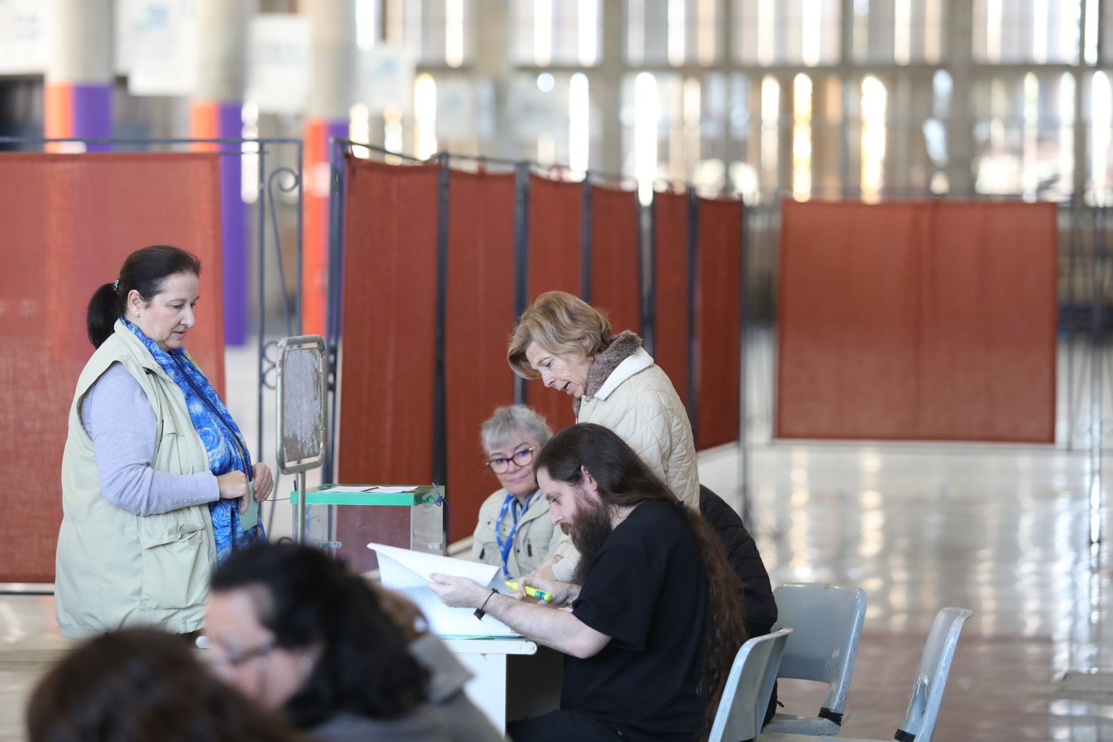 Una de las mesas instaladas en el recinto expositivo de Ifeca.