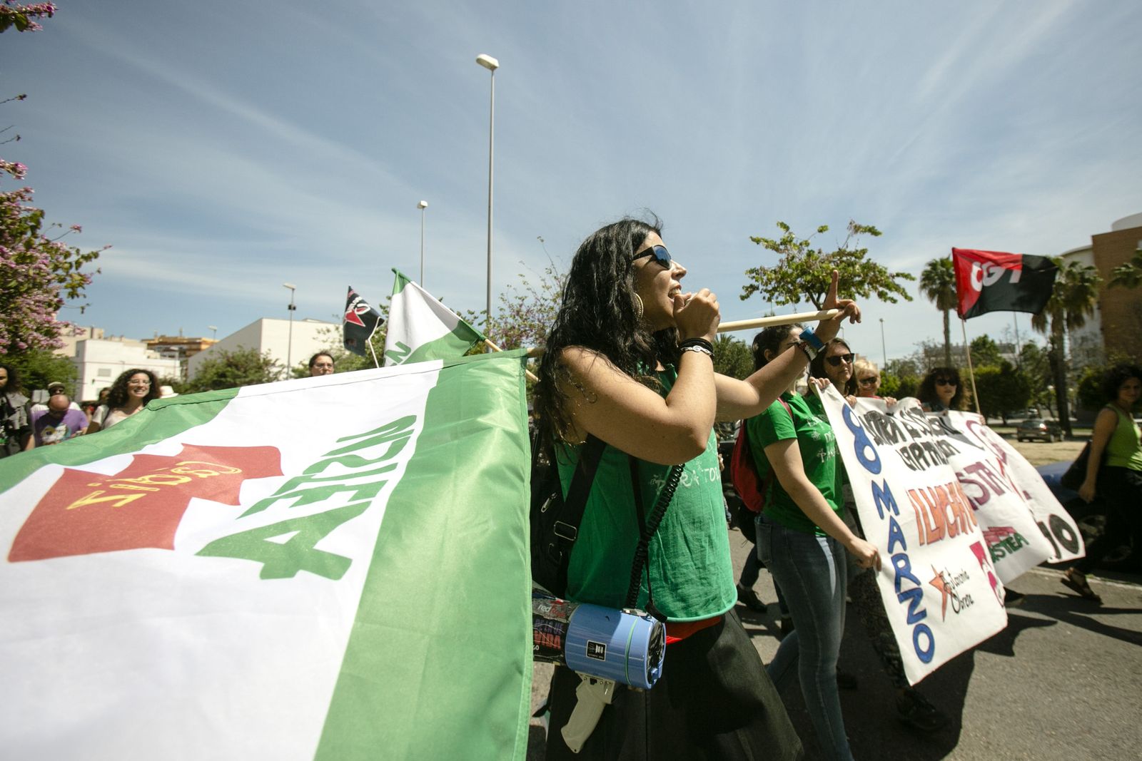 Imágenes de las otras dos manifestaciones del Primero de Mayo en Cádiz