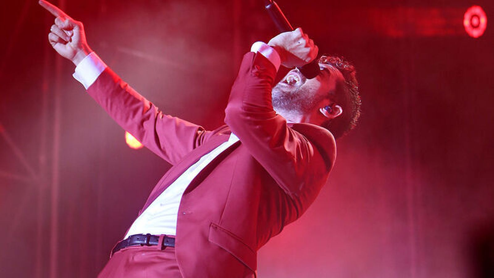 Actuación de David Bisbal en el Concert Music Sancti Petri en 2018.