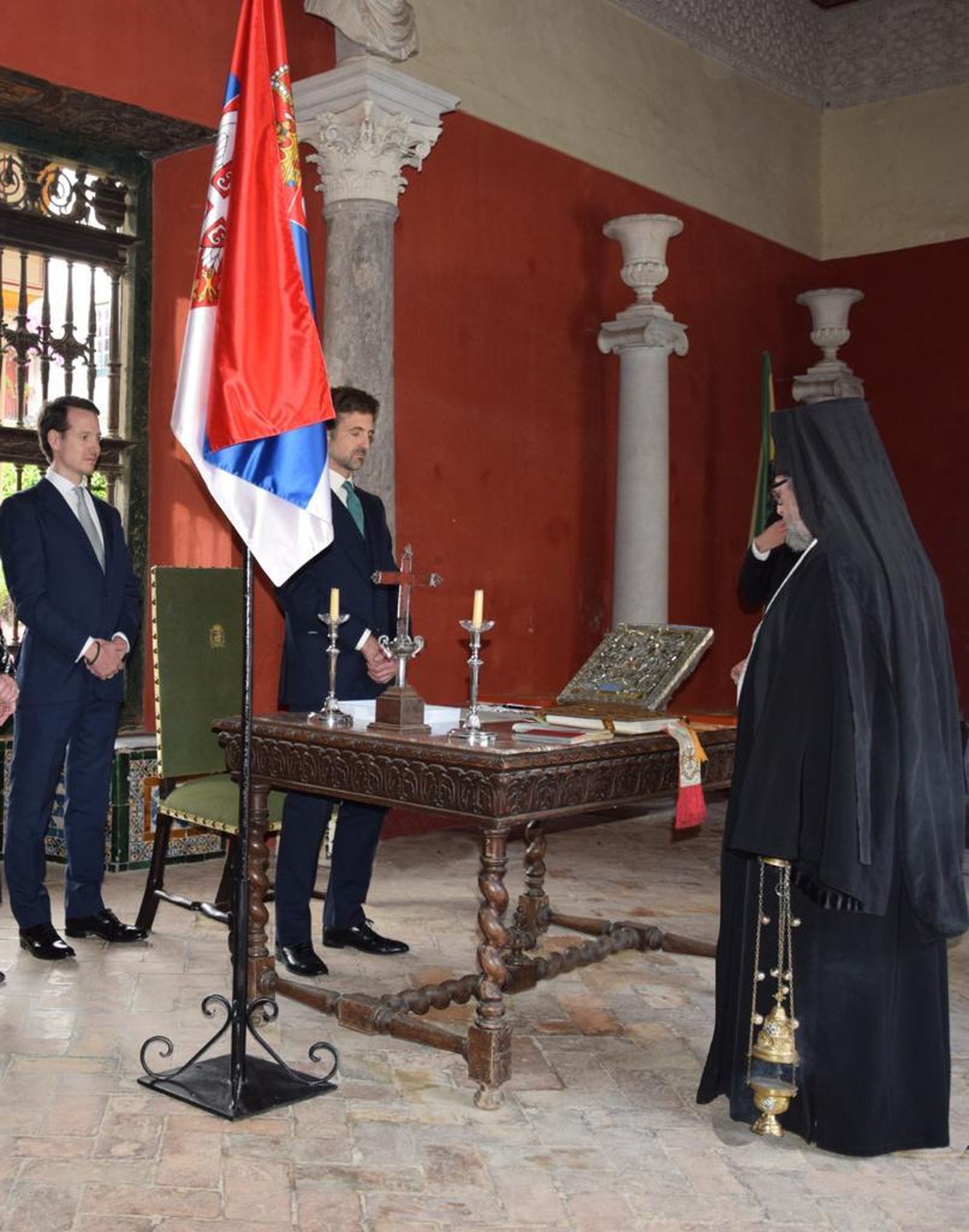 El acto celebrado con la participación un pope de la Iglesia ortodoxa