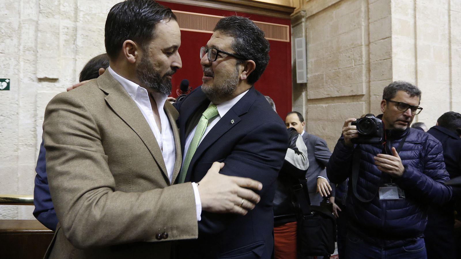 Santiago Abascal y Francisco Serrano