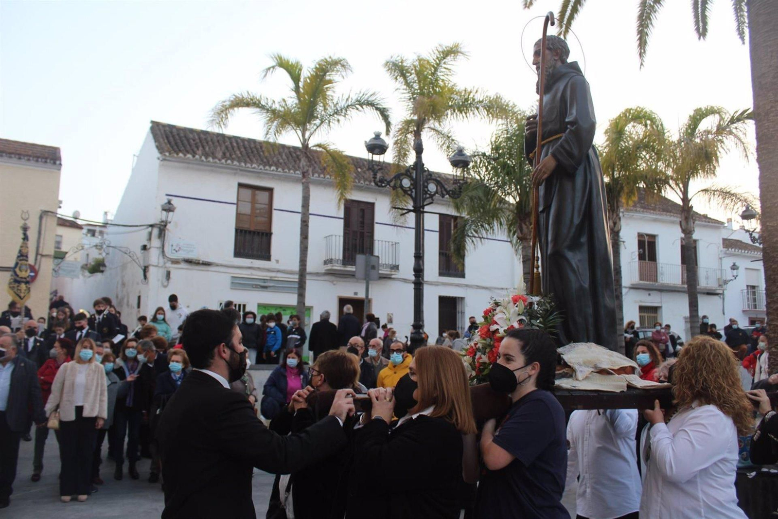 Un momento de la procesión