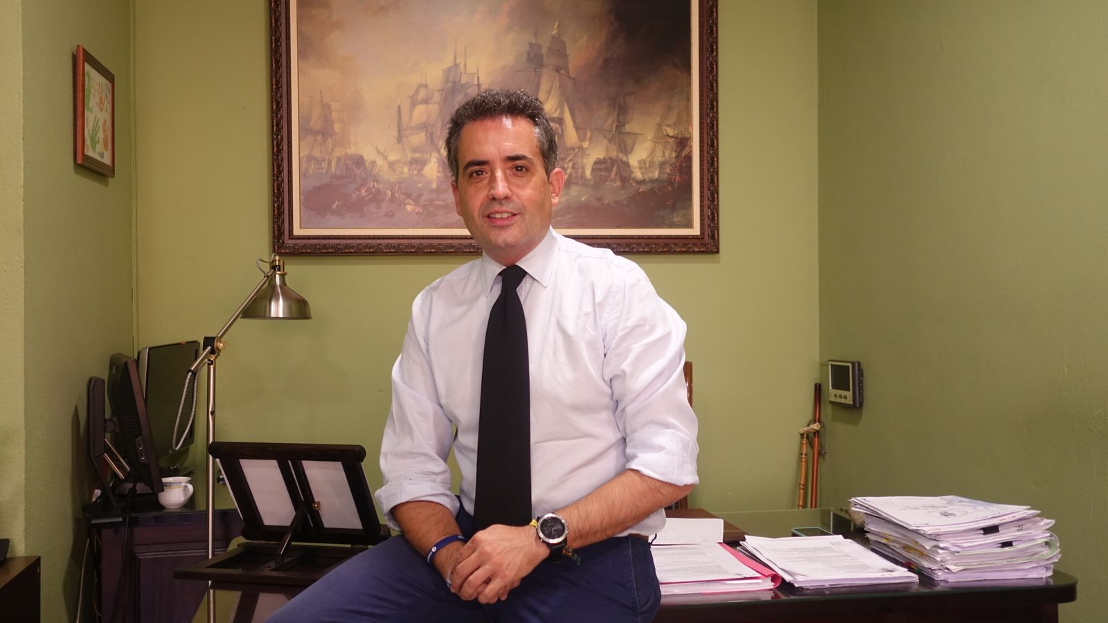 Antonio Saldaña, en una imagen reciente en su despacho.