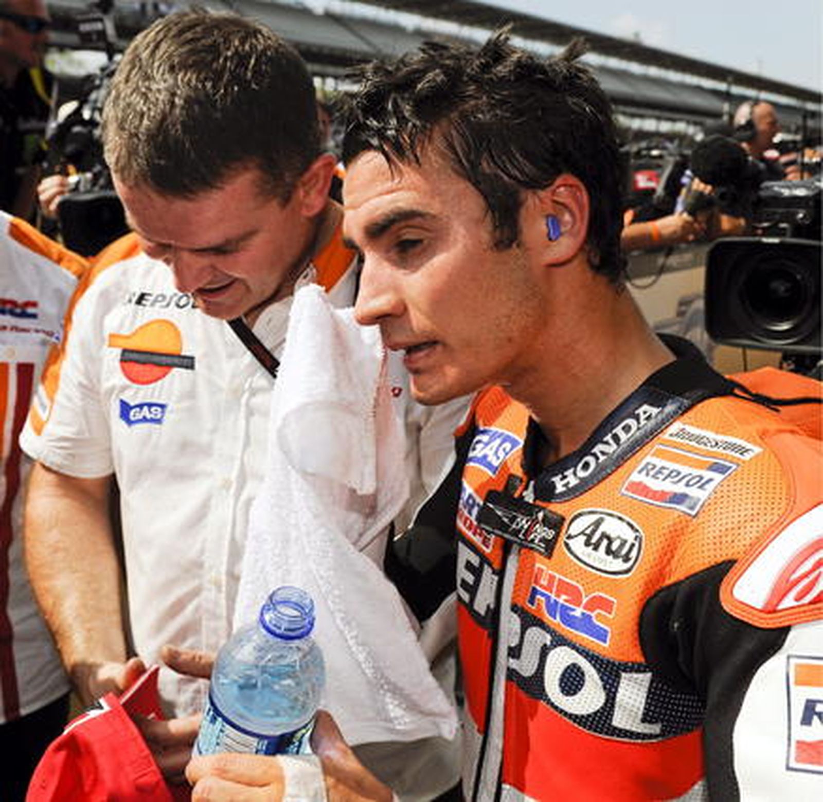 Pedrosa en el Gran Premio de Indianápolis tras proclamarse campeón.

Foto: EFE