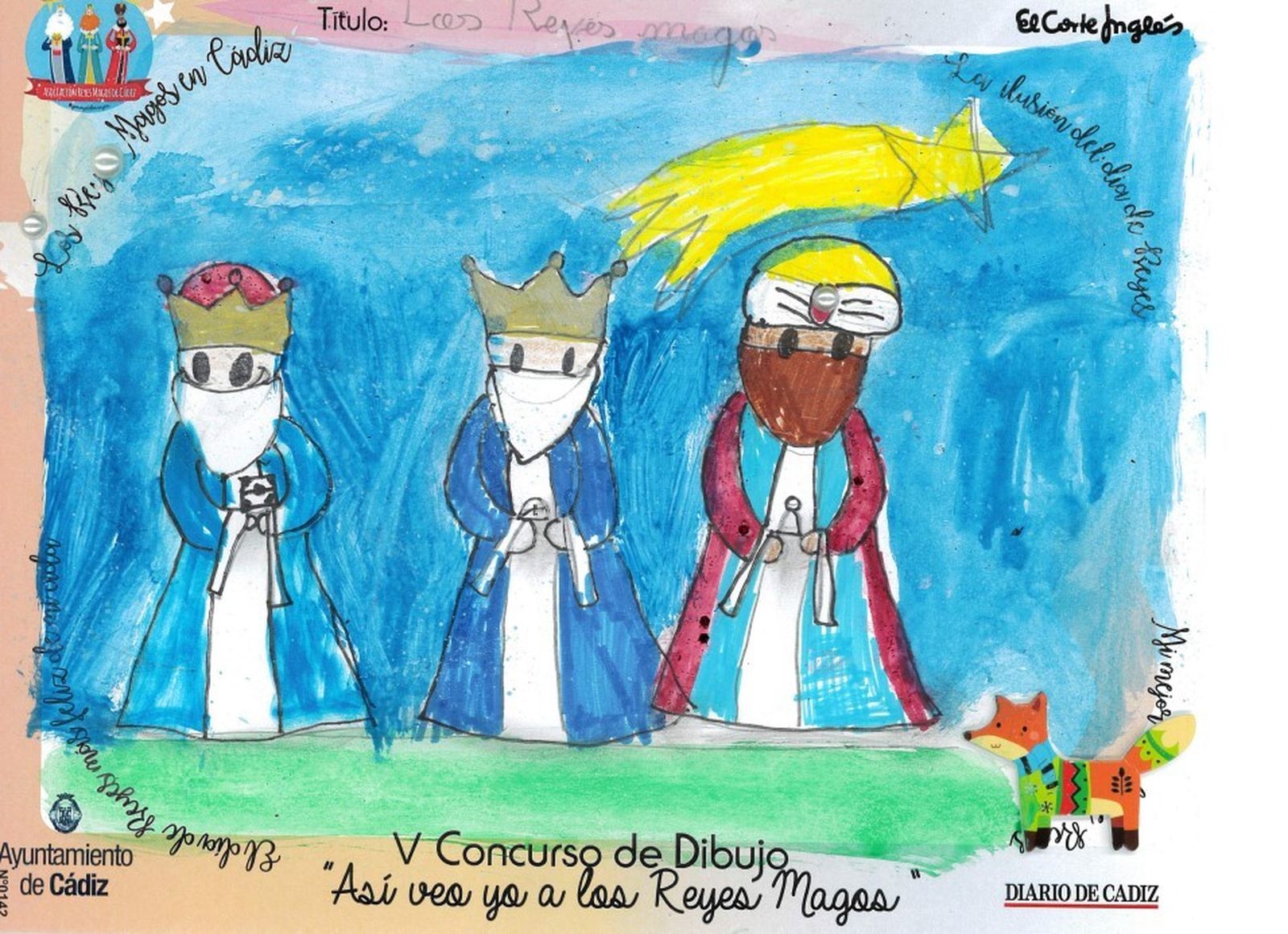Los dibujos del concurso 'Así veo yo a los Reyes Magos'.