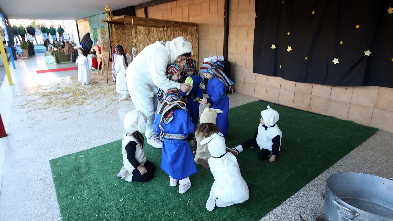 Belén viviente en el Colegio San José Fundación Xafer de Jerez