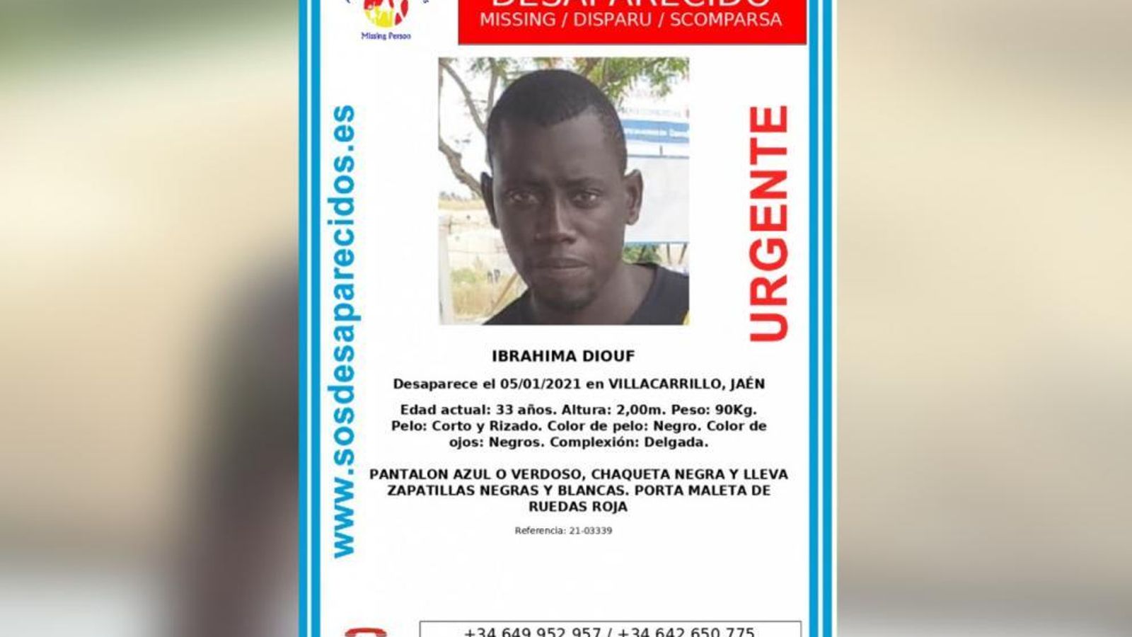 Cartel de Ibrahima Diouf. Cartel de Ibrahima Diouf.