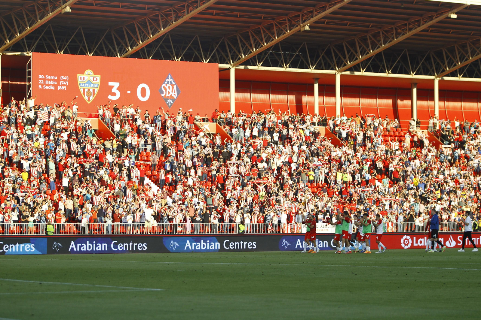 Imágenes del partido U.D. Almería-S.D. Amorebieta