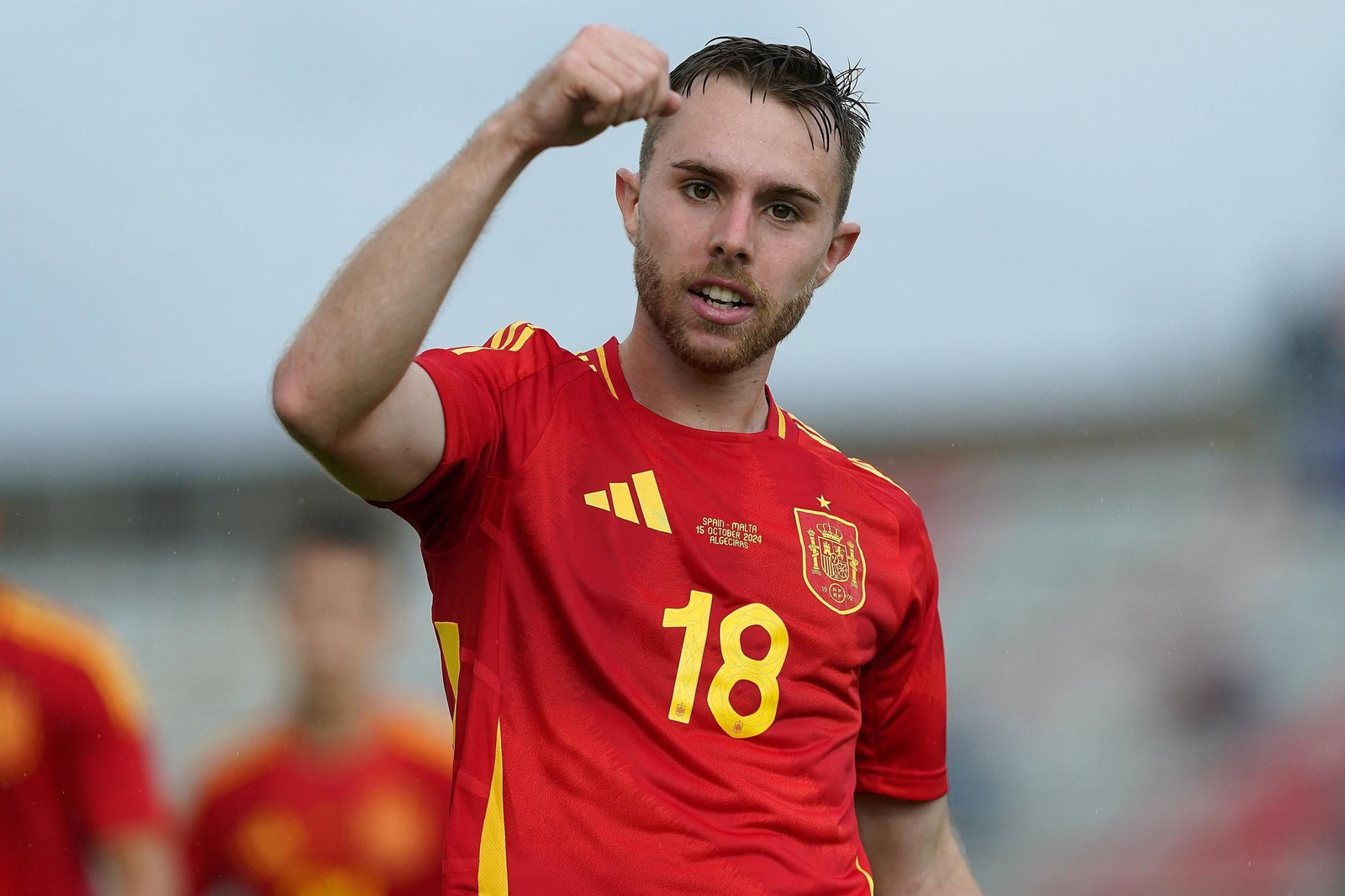 Roberto, debut y gol con España sub 21