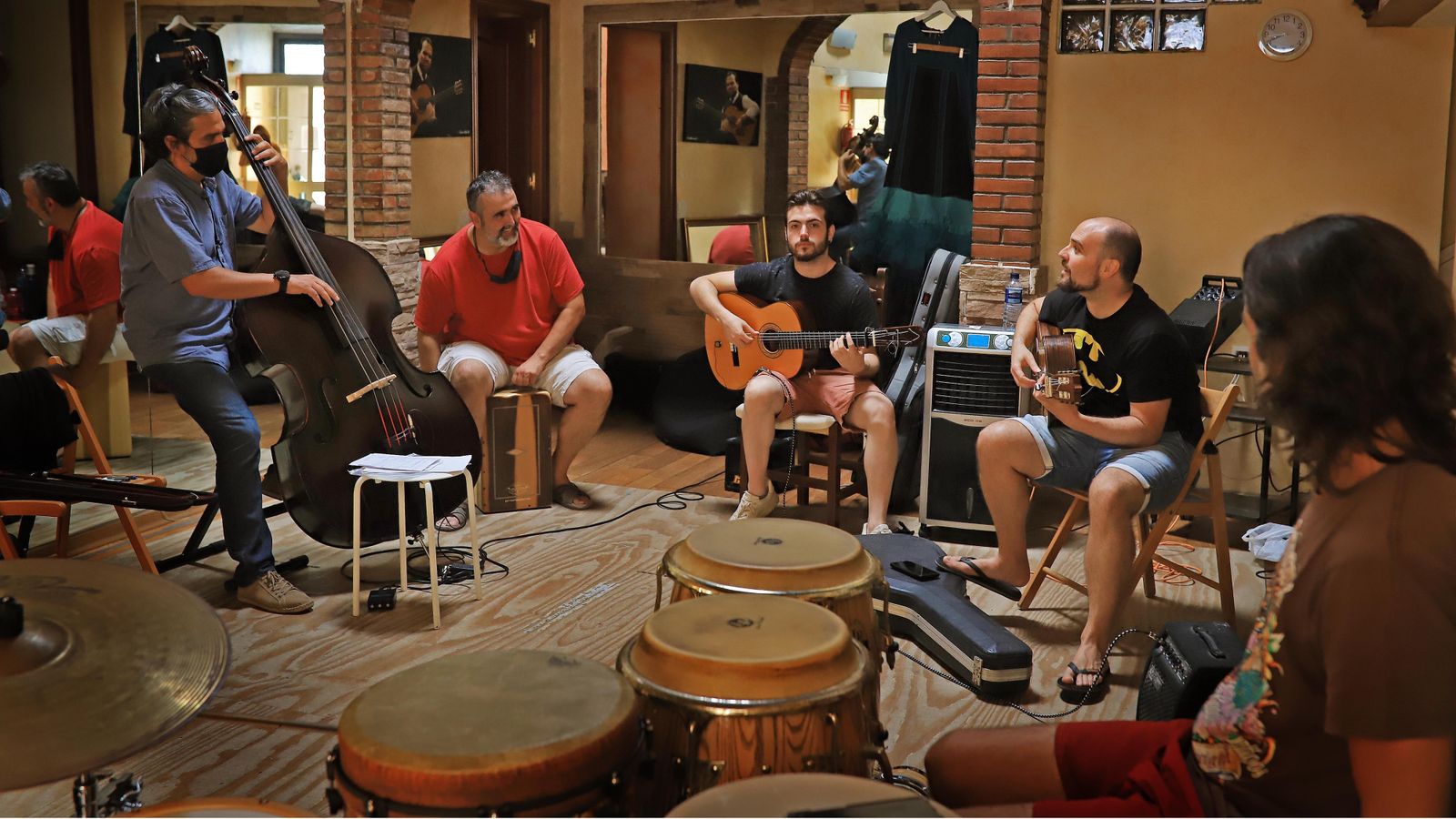 Un momento del ensayo de la pasada semana.