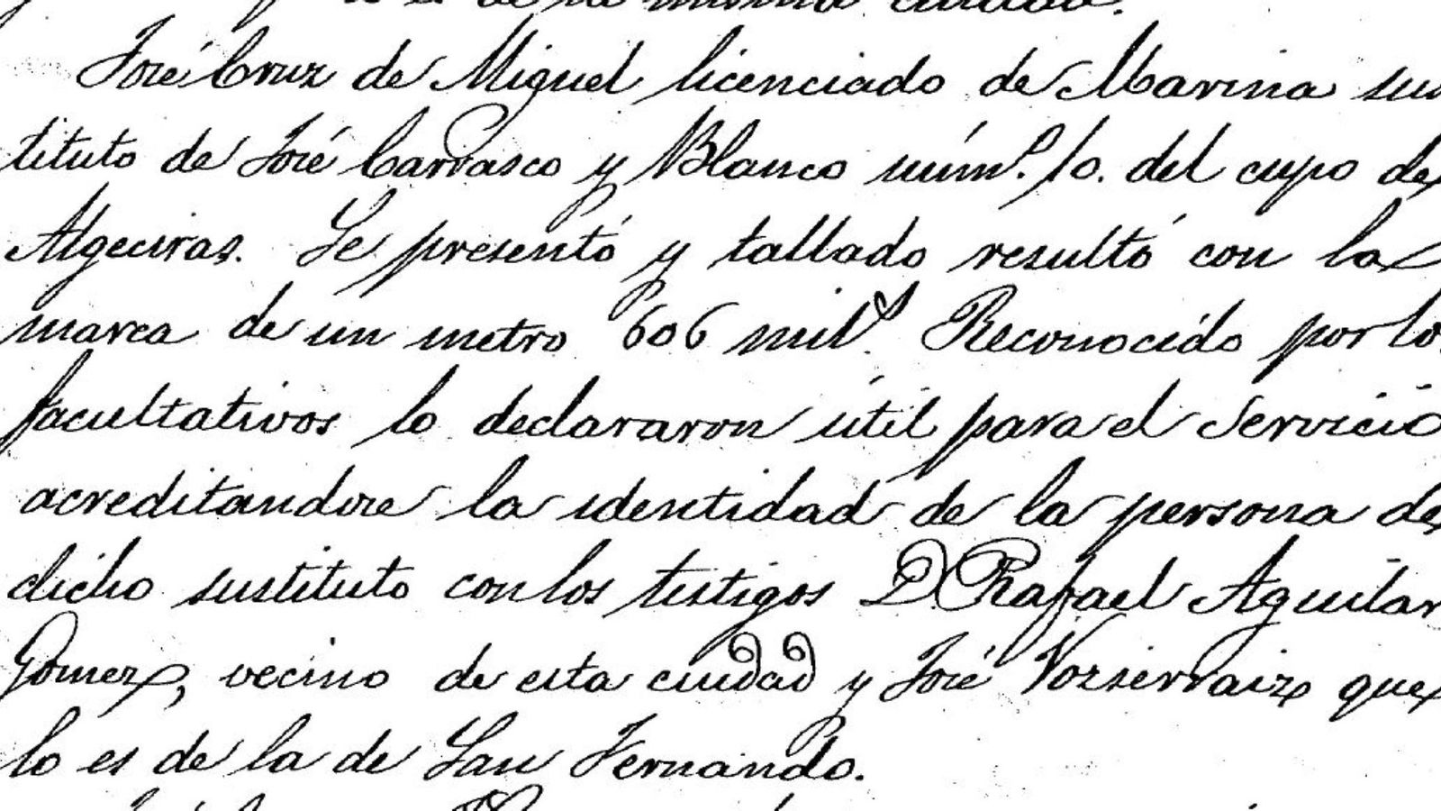 Cruz de Miguel se presenta como sustituo del mozo Carrasco Blanco.