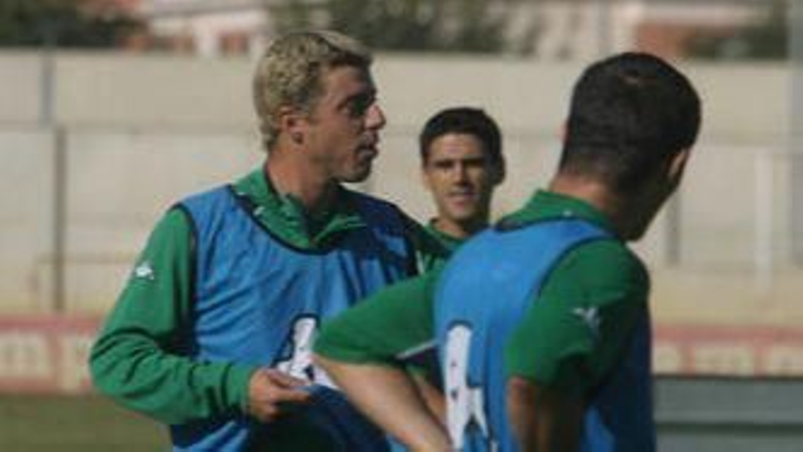 Lembo en un entrenamiento en su etapa en el Betis
