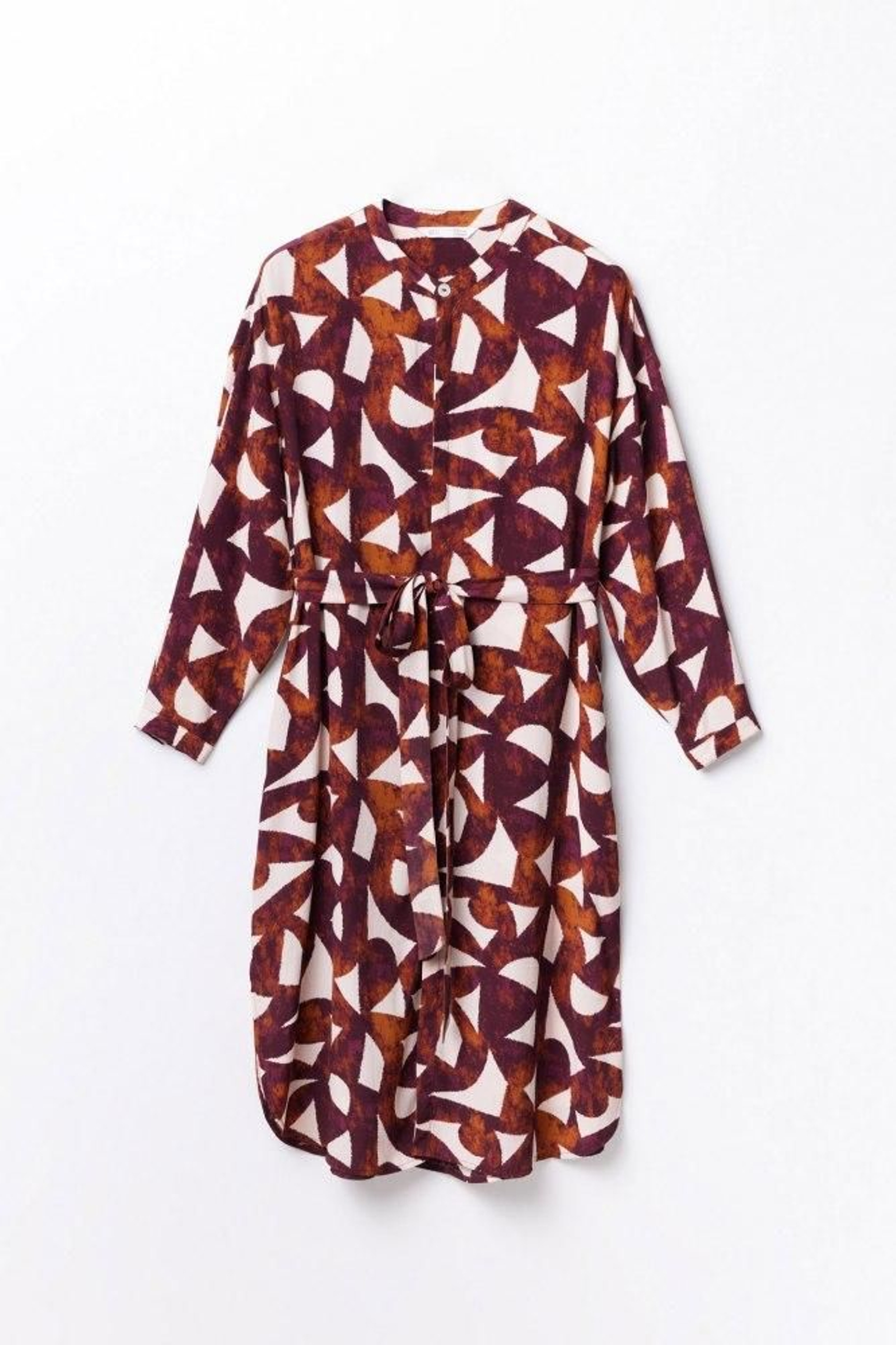 Vestido camisero estampado