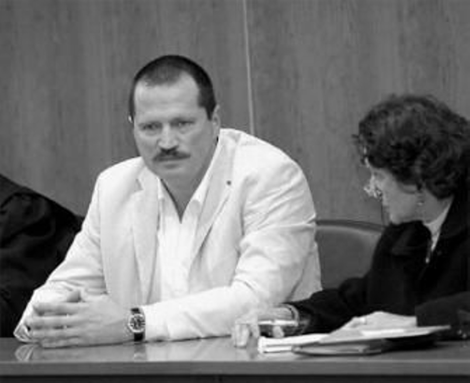 El condenado, durante una jornada del juicio.