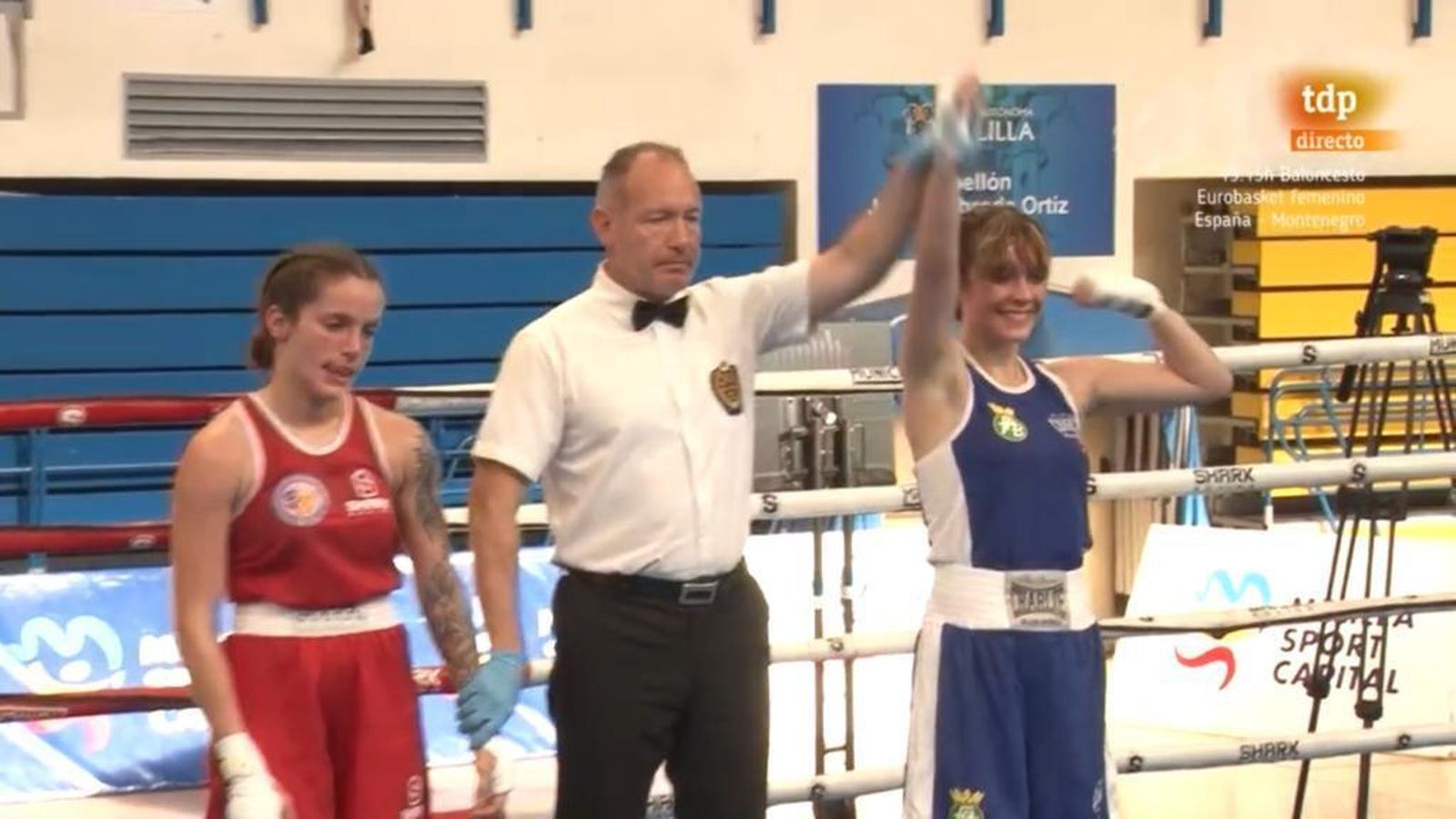 Luna Mairena, en el momento de ser proclamada campeona de España