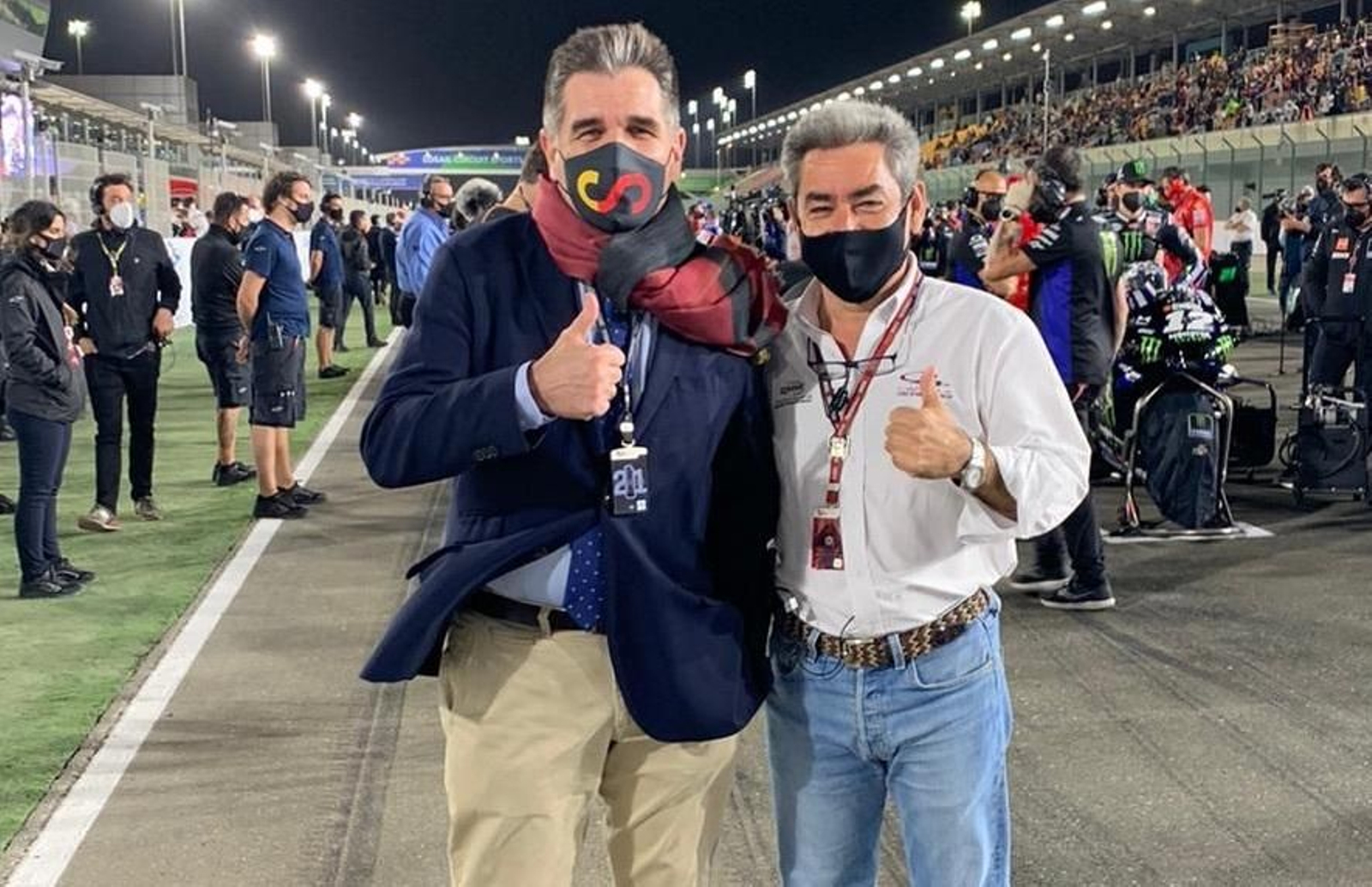 Juan Baquero, junto al secretario general del Consejo Superior de Deportes, Joaquín de Arístegui.