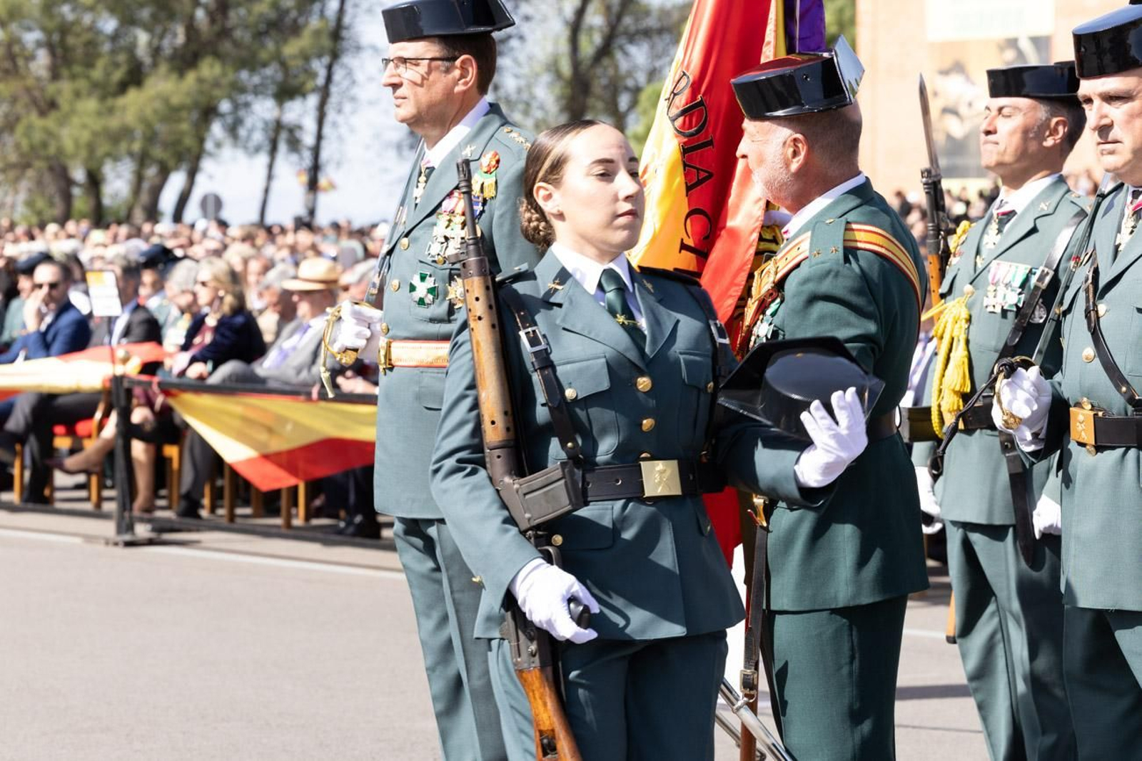 Acto de jura de bandera de la 130ª promoción de guardias civiles de la Academia de Baeza