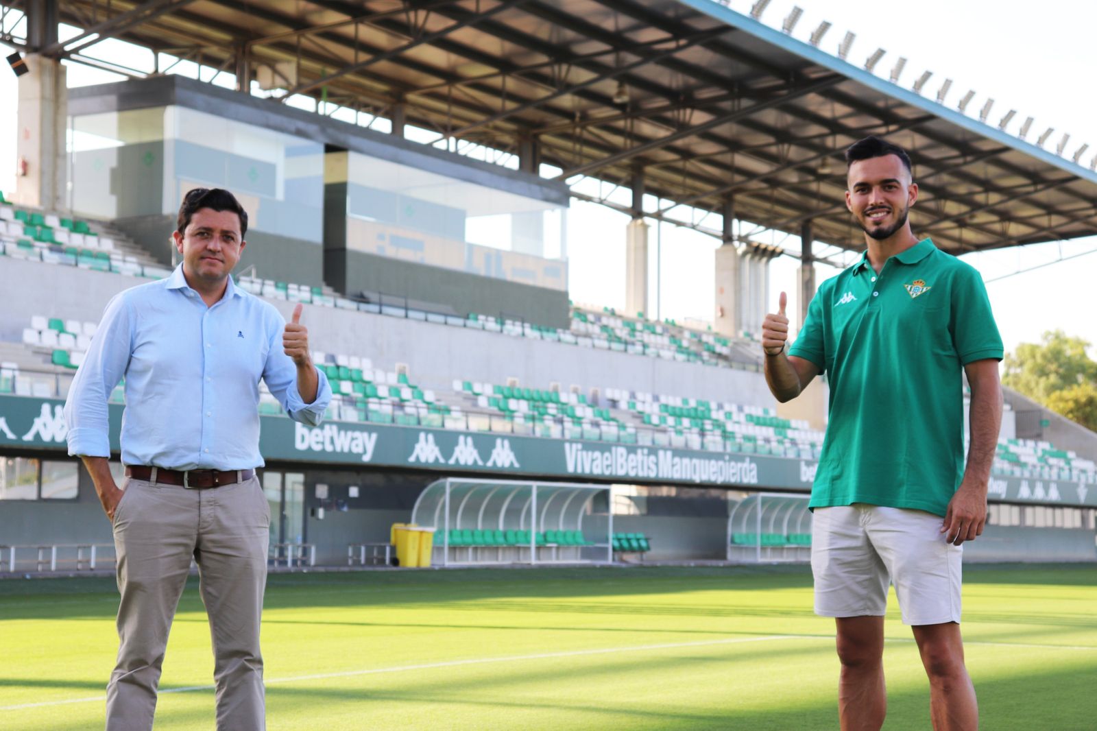 Fran Callejón posa junto a Miguel Calzado.