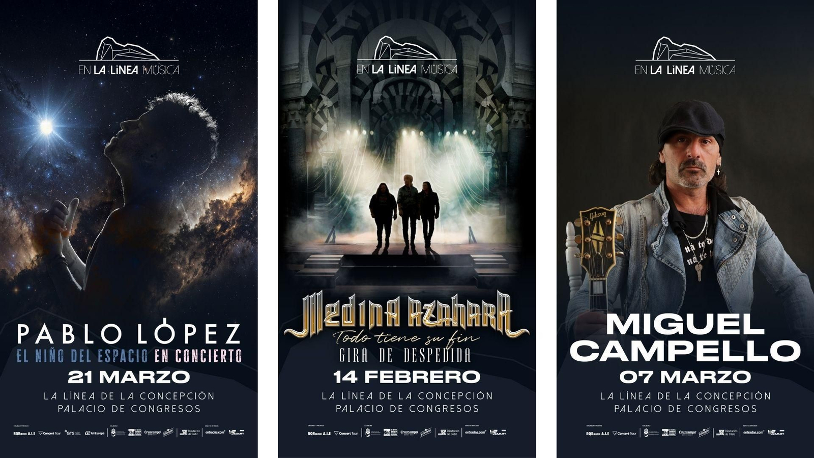 En La Línea Música confirma en su cartel a Pablo López, Medina Azahara y Miguel Campello.