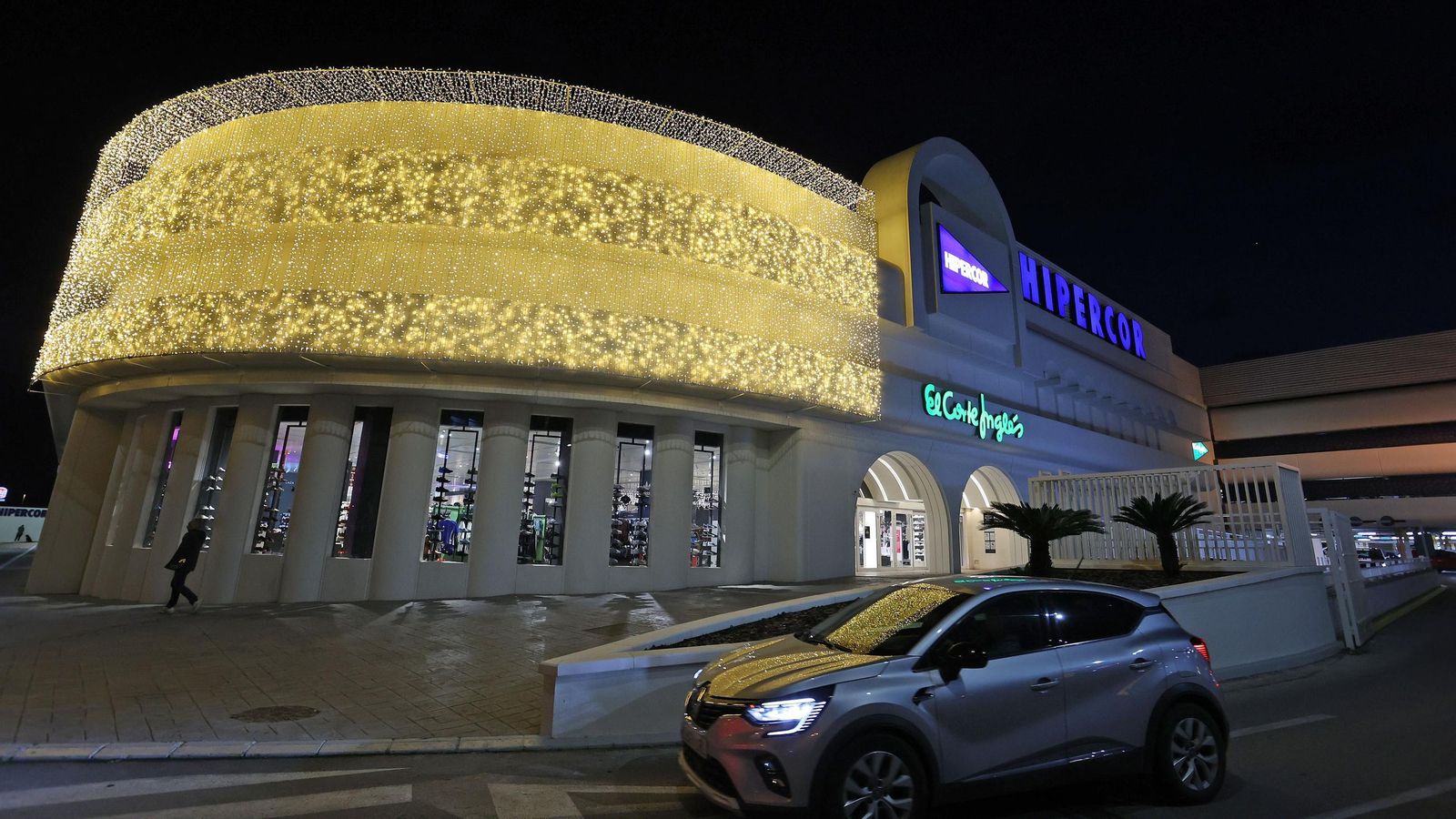 Alumbrado navideño de El Corte Inglés de Jerez.