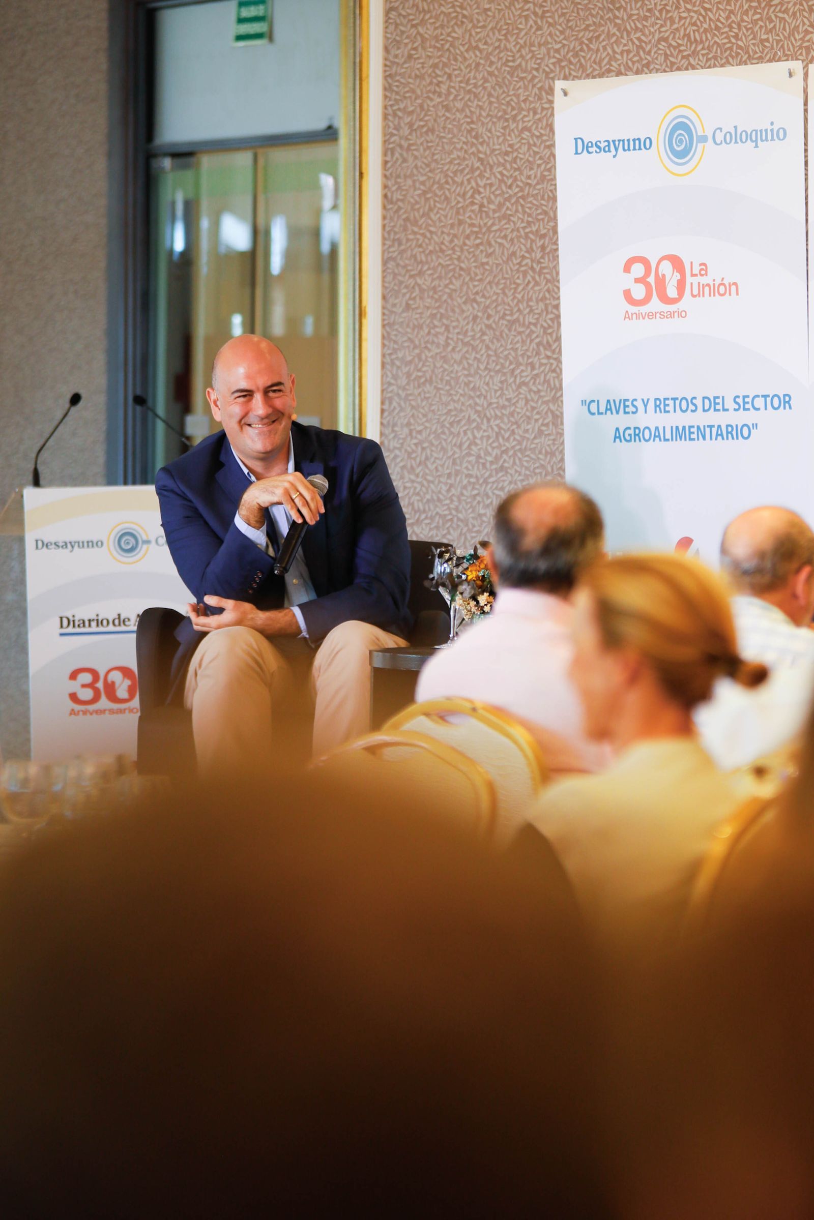 Imágenes del desayuno coloquio de Diario de Almería, con Jesús Barranco, CEO de La Unión