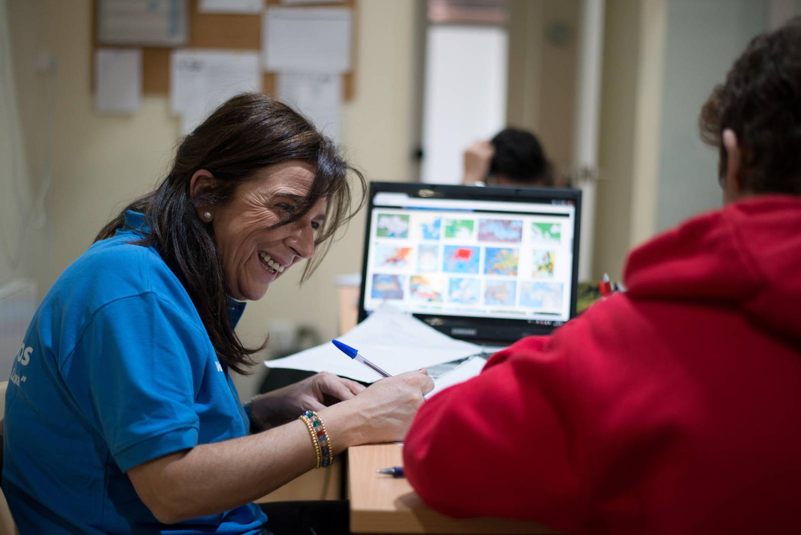 Voluntarios de La Caixa. Voluntarios de La Caixa.