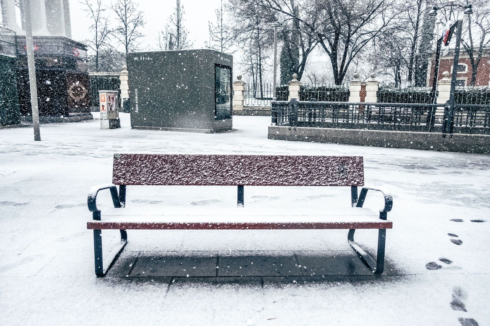 Imágenes de la nevada que ha dejado la borrasca Kristin en Madrid capital