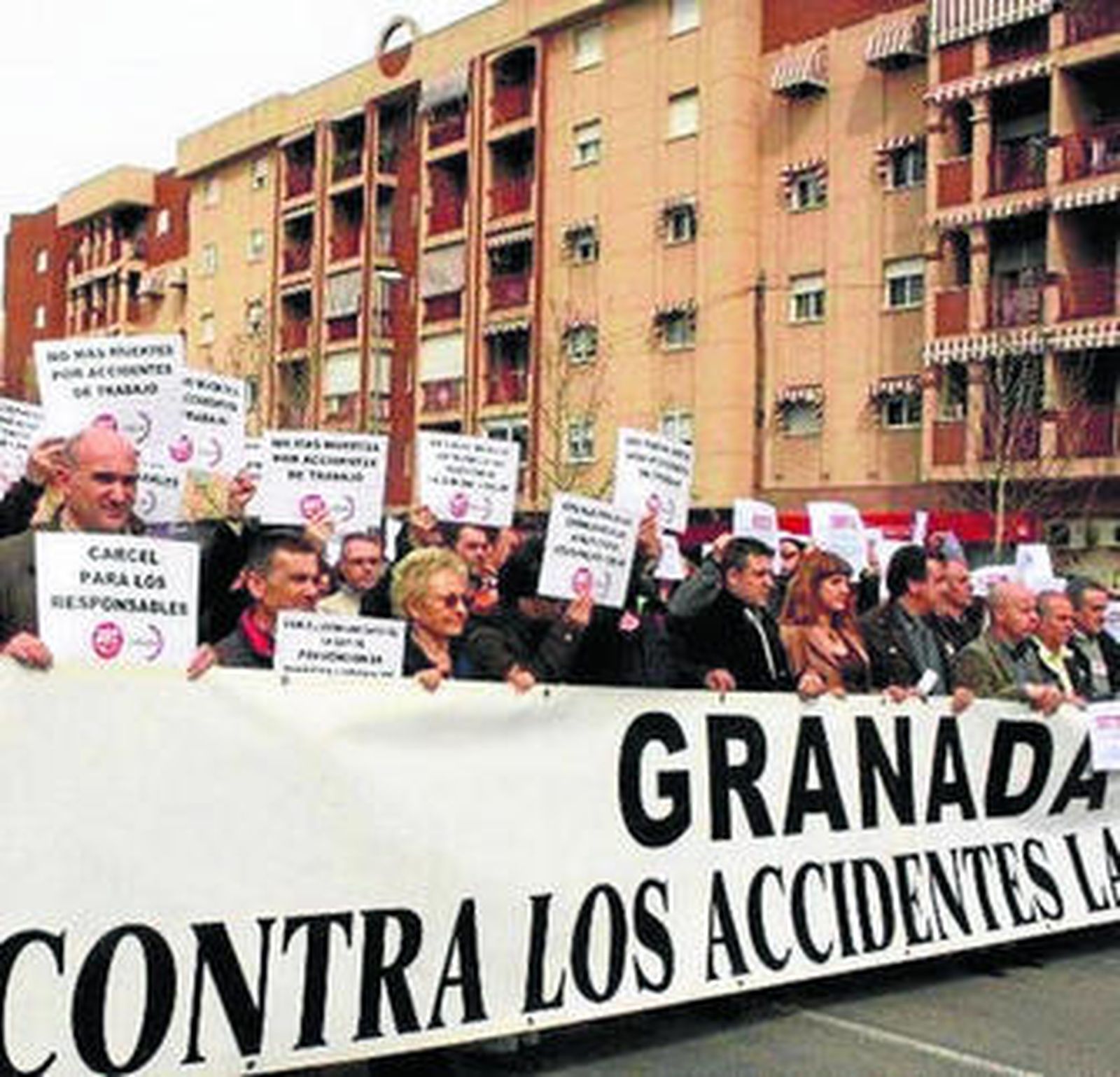 La cabecera de la manifestación.