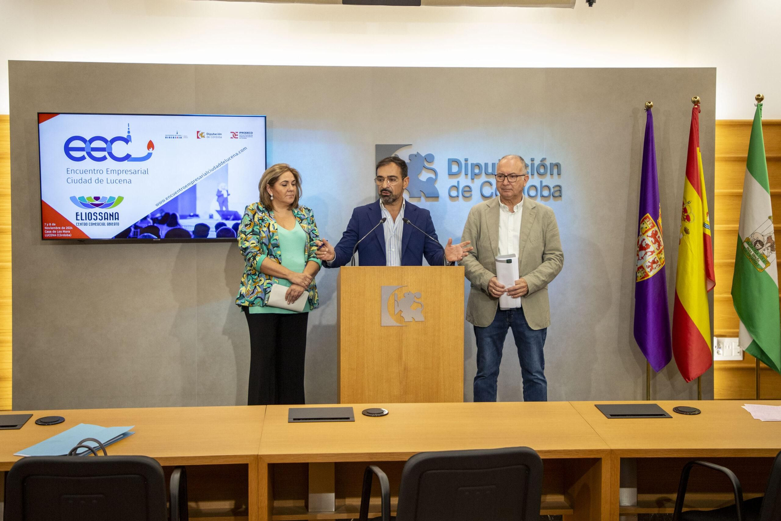 María de la O Redondo, Félix Romero y Vicente Briones. María de la O Redondo, Félix Romero y Vicente Briones.