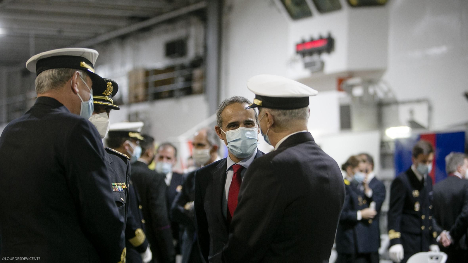 Toma de posesión del nuevo Almirante de la Flota, Eugenio Díaz del Río.