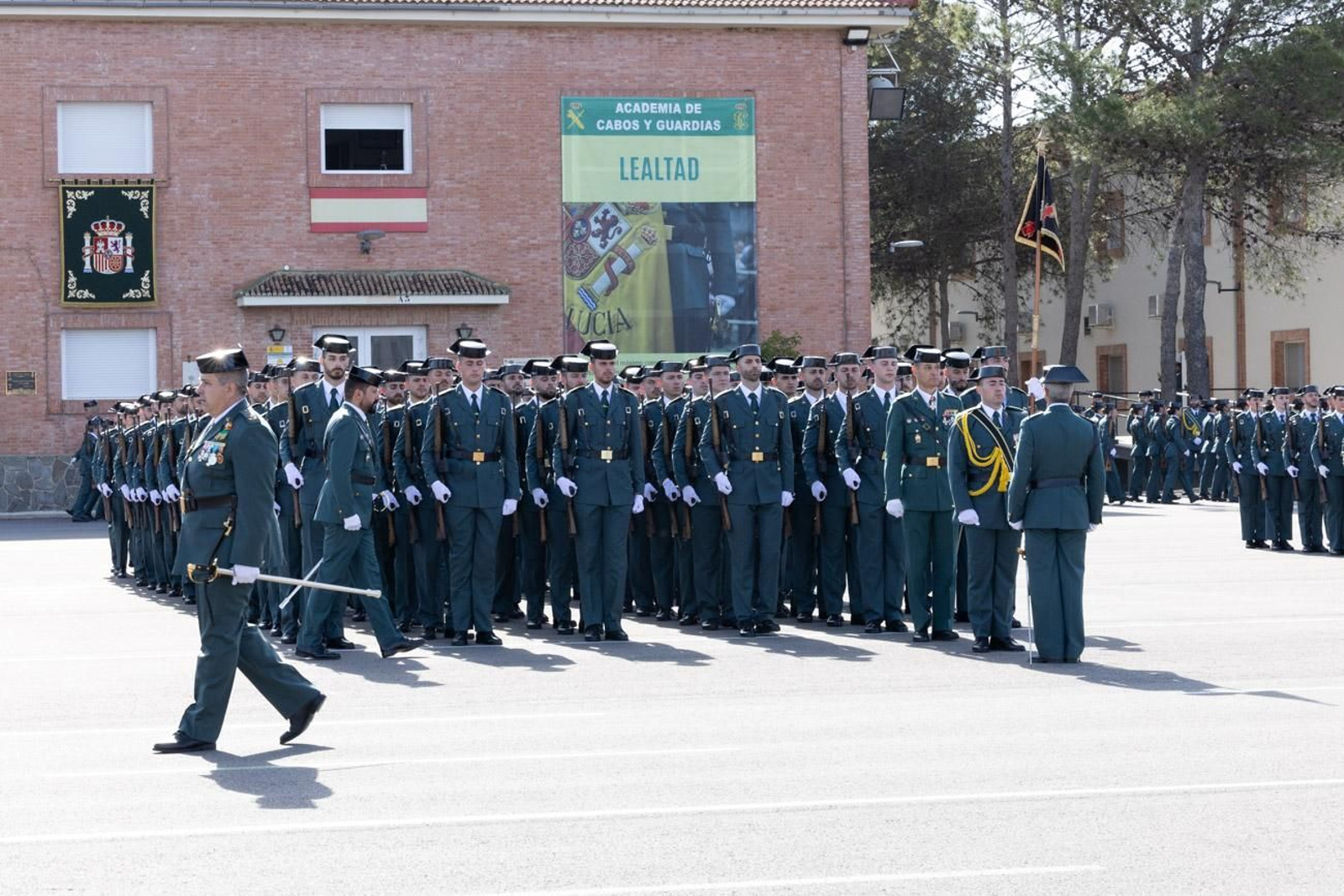 Acto de jura de bandera de la 130ª promoción de guardias civiles de la Academia de Baeza