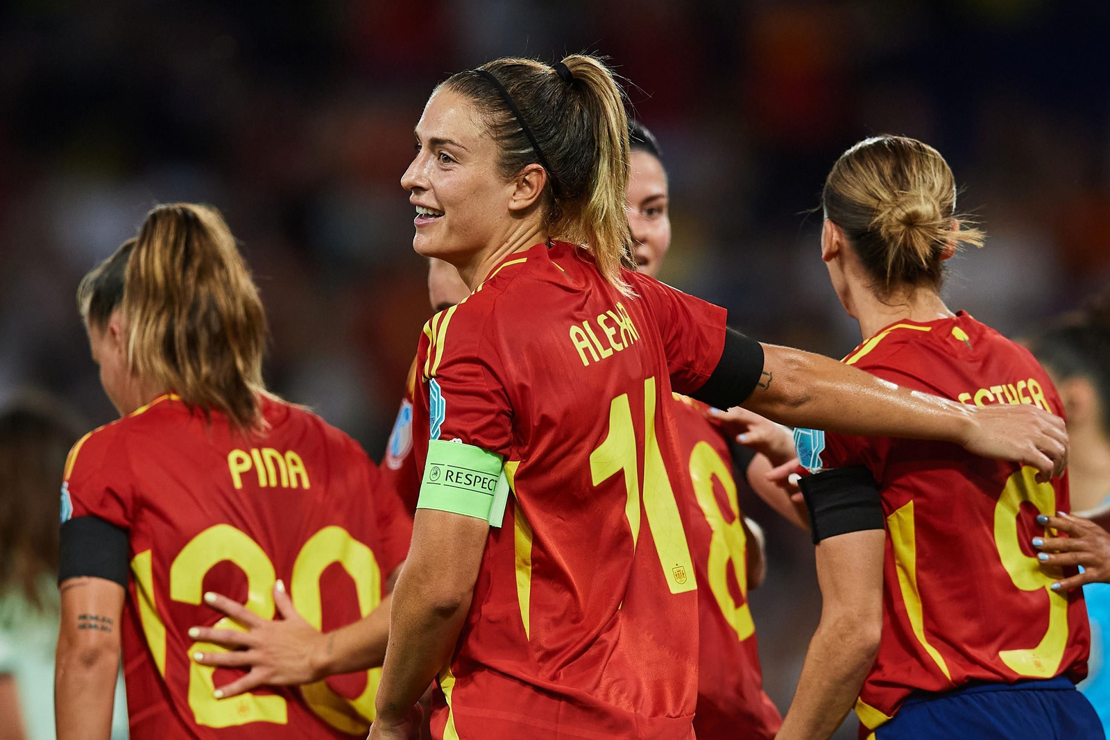 Las fotos del España - Portugal en la Eurocopa femenina