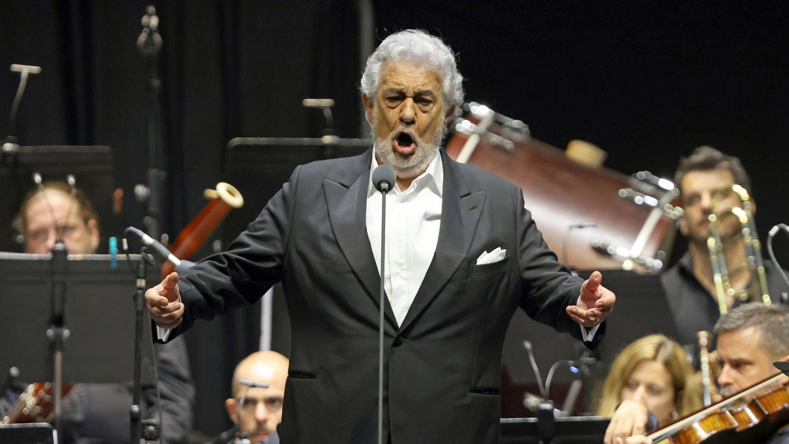 Plácido Domingo junto a Ainhoa Arteta e Ismael Jordi en Tío Pepe Festival de Jerez