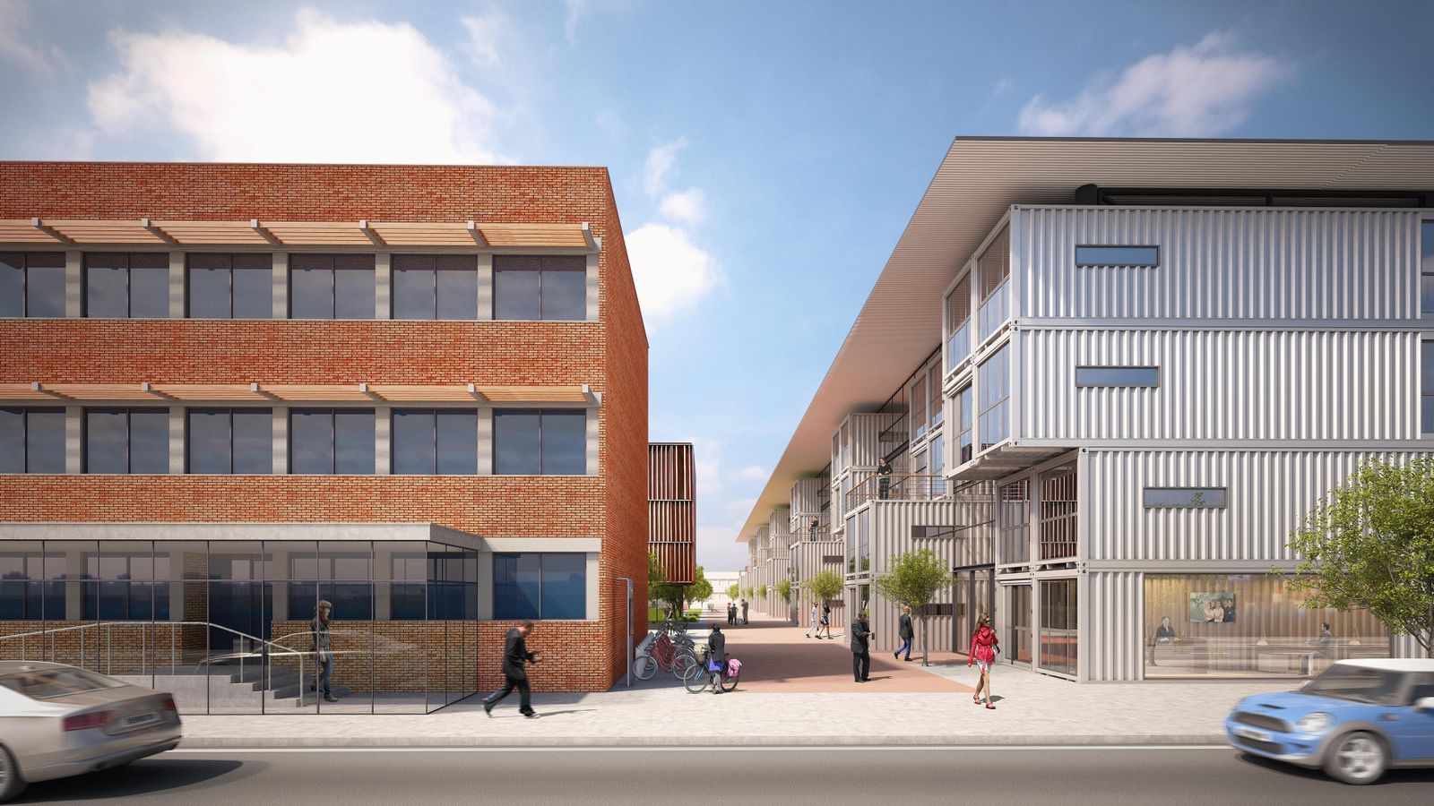 Recreación del proyecto Zona Base, en la calle Gibraltar.