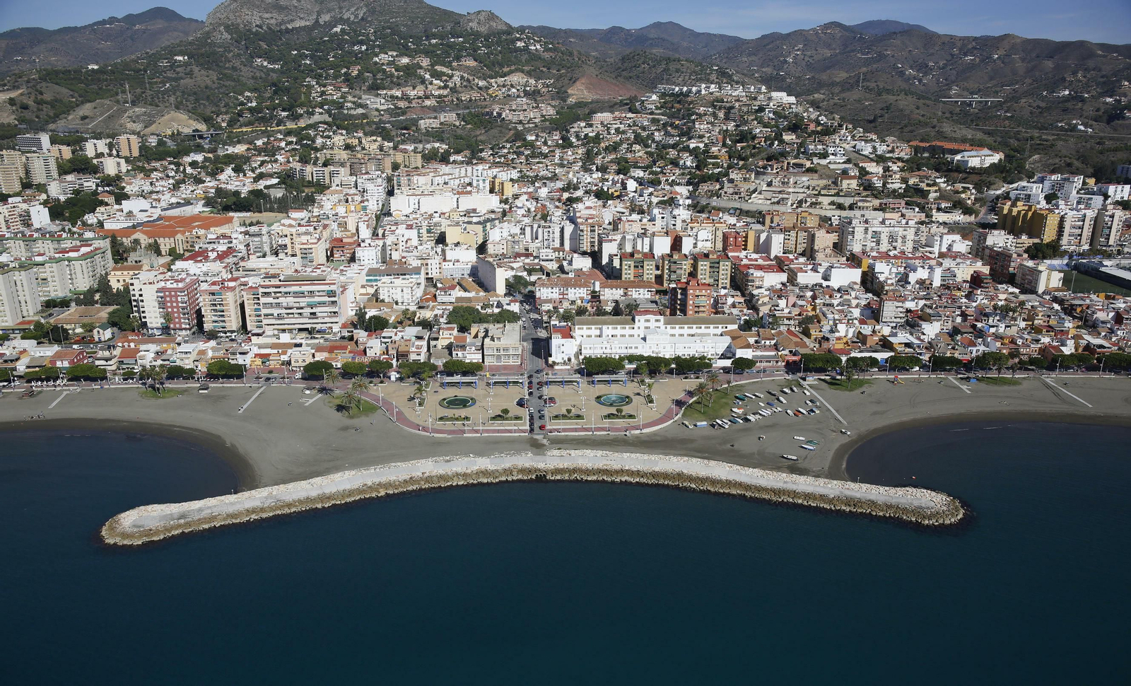 Vista de la zona del litoral este de Málaga capital.